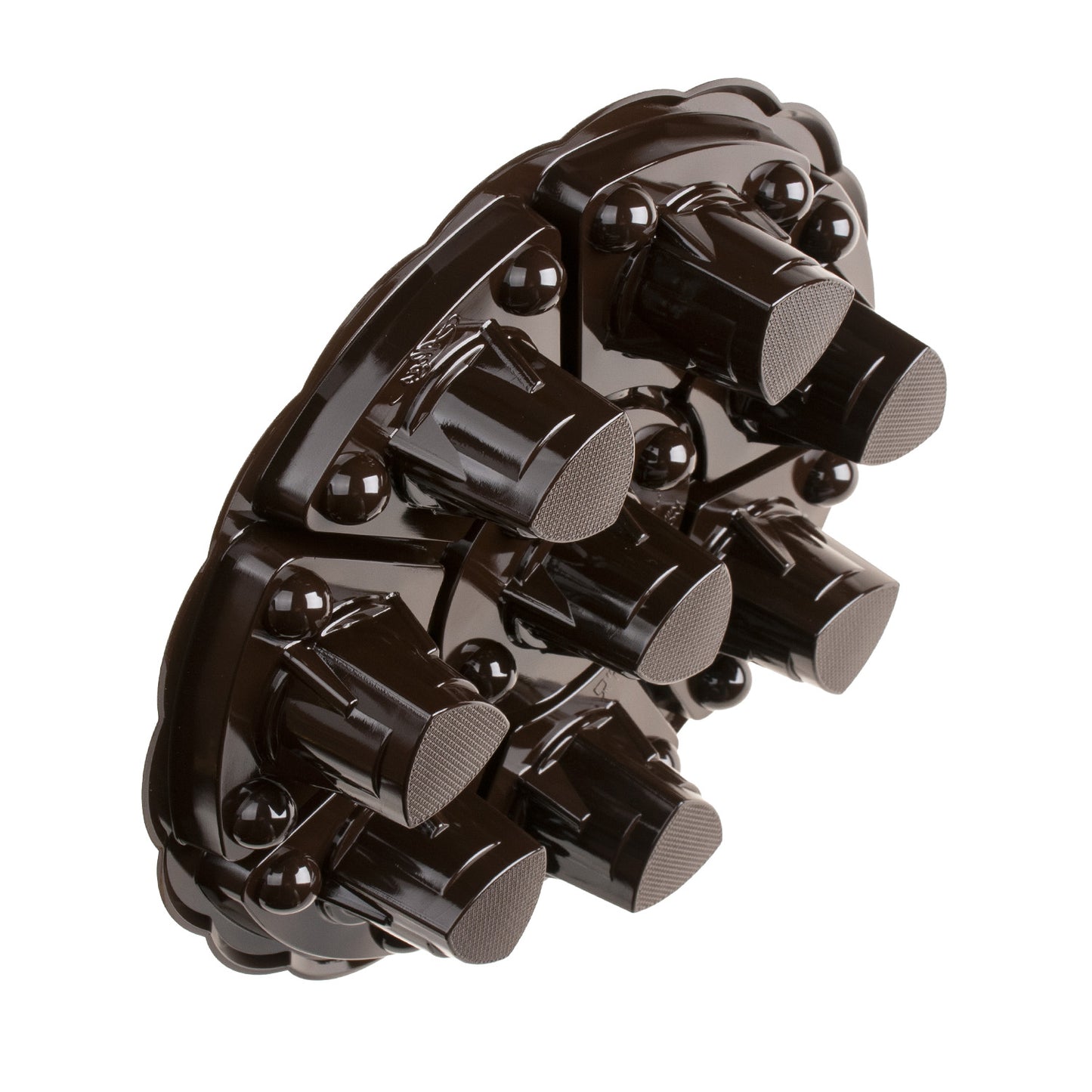 CAJA REDONDA COLOR ORO 8 PZAS