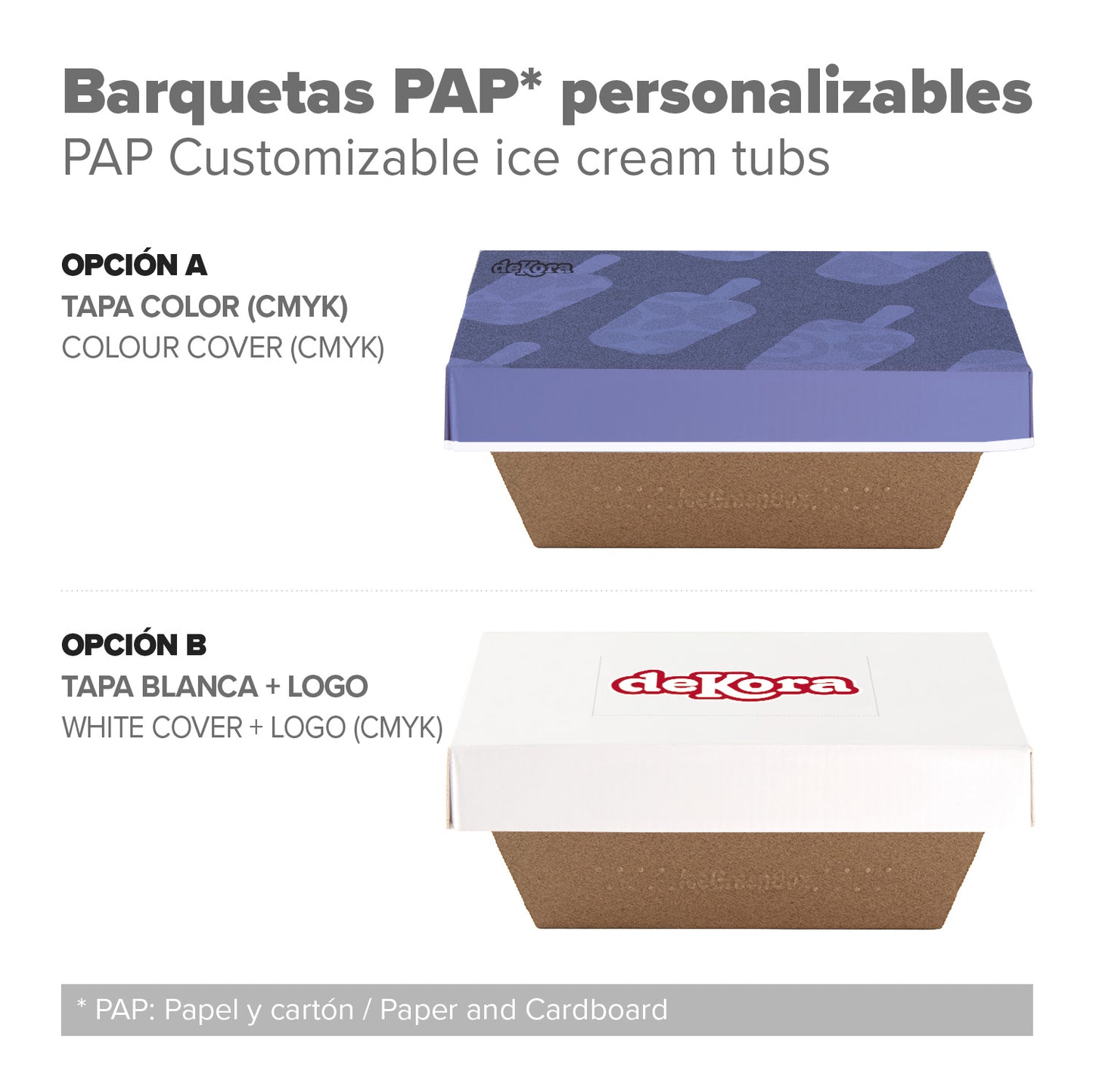 TARTE ÉCOLOGIQUE SANS GOUTTES 500 CC - 40 UDS PERSONNALISÉE