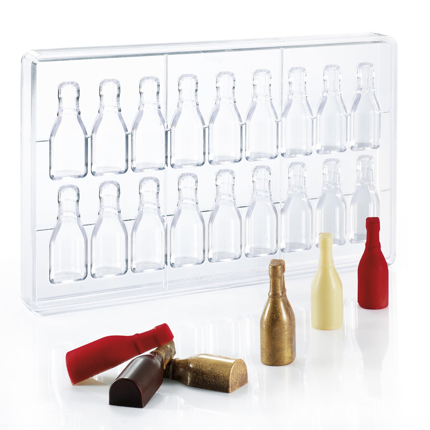 FORMA POLICARBONATO MINI FRASCO 60x20,5 H 16 MM | 18PCS