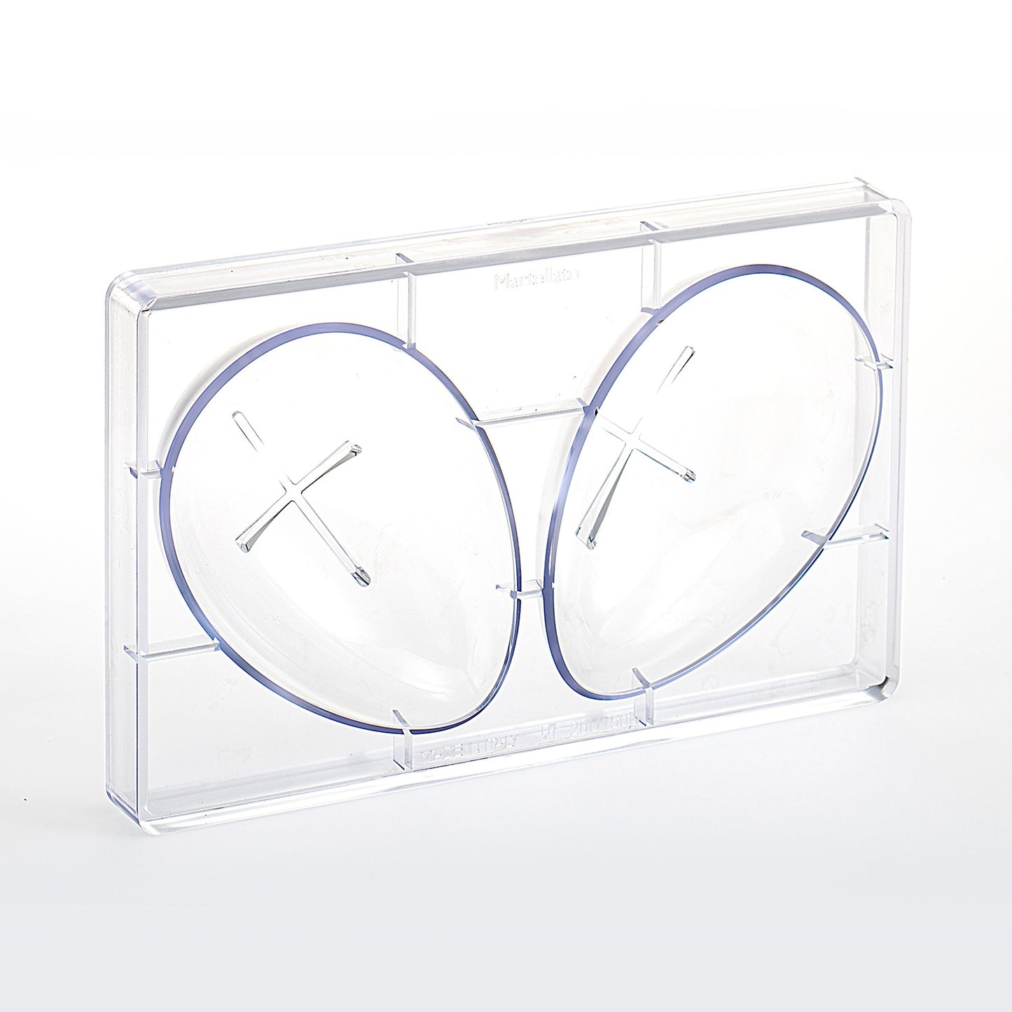 MOULE POLYCARBONATE POUR 1 OEUF 230GR 104X150MM | 2 MOITIÉS