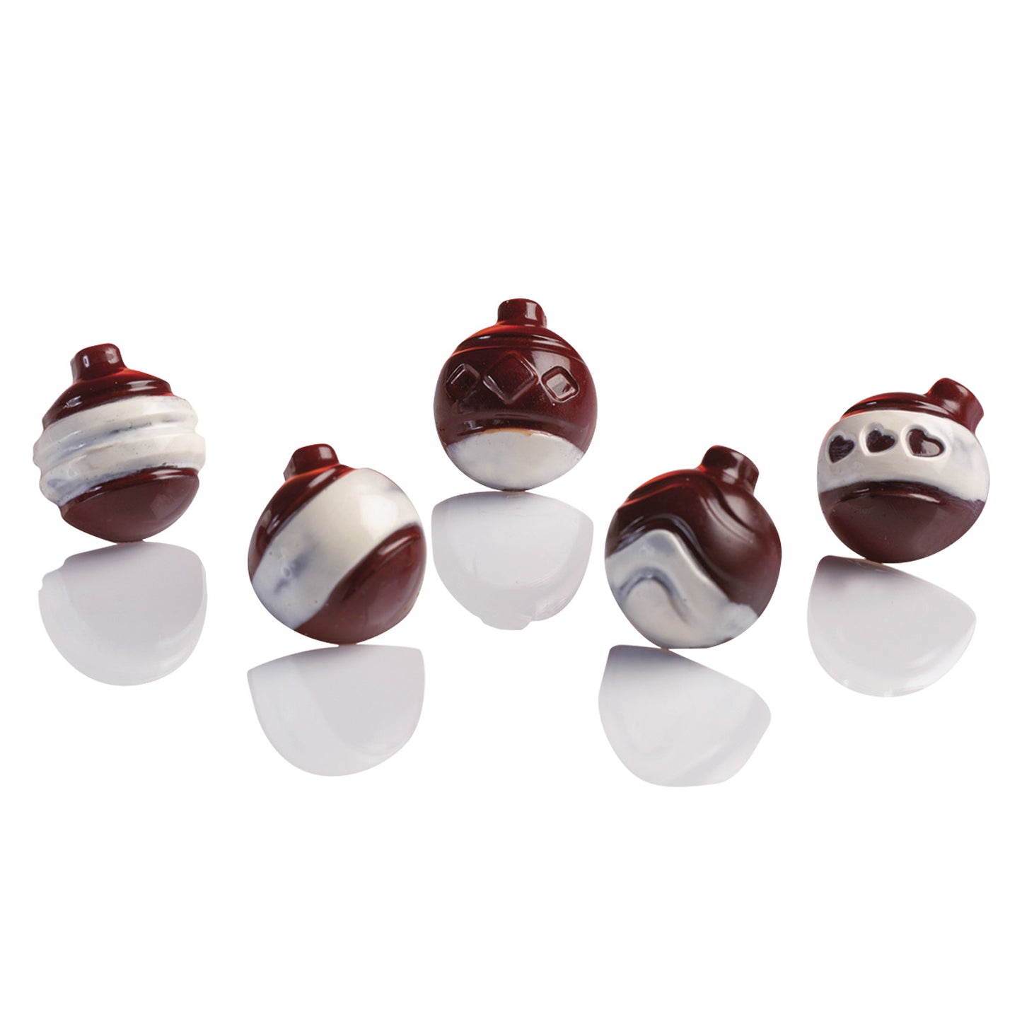 POLYCARBONATE MOULD CHRISTMAS BALL 30x26 H 16.5 MM | 30 PIECES