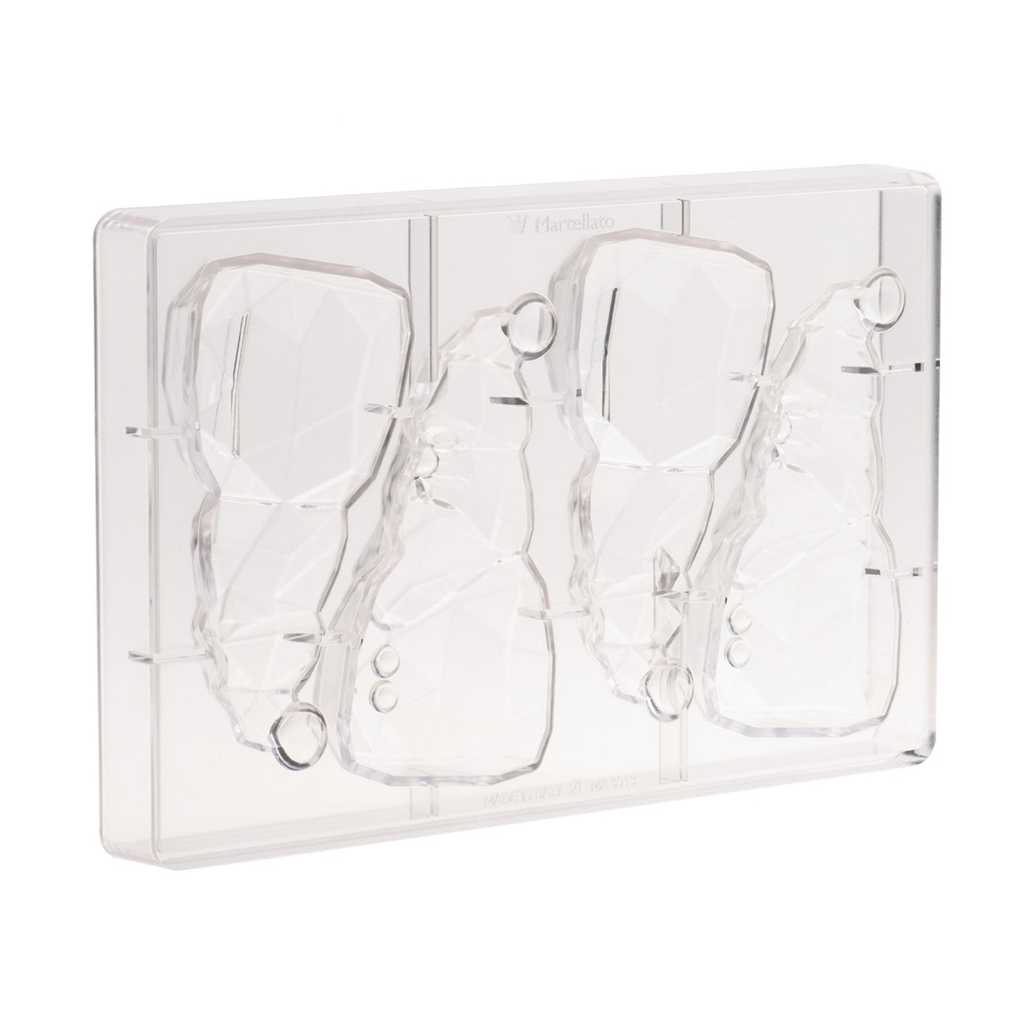 MOLDE POLICARBONATO PAPA NOEL DIAMANTE 68X61 H 130MM | 4 PZS