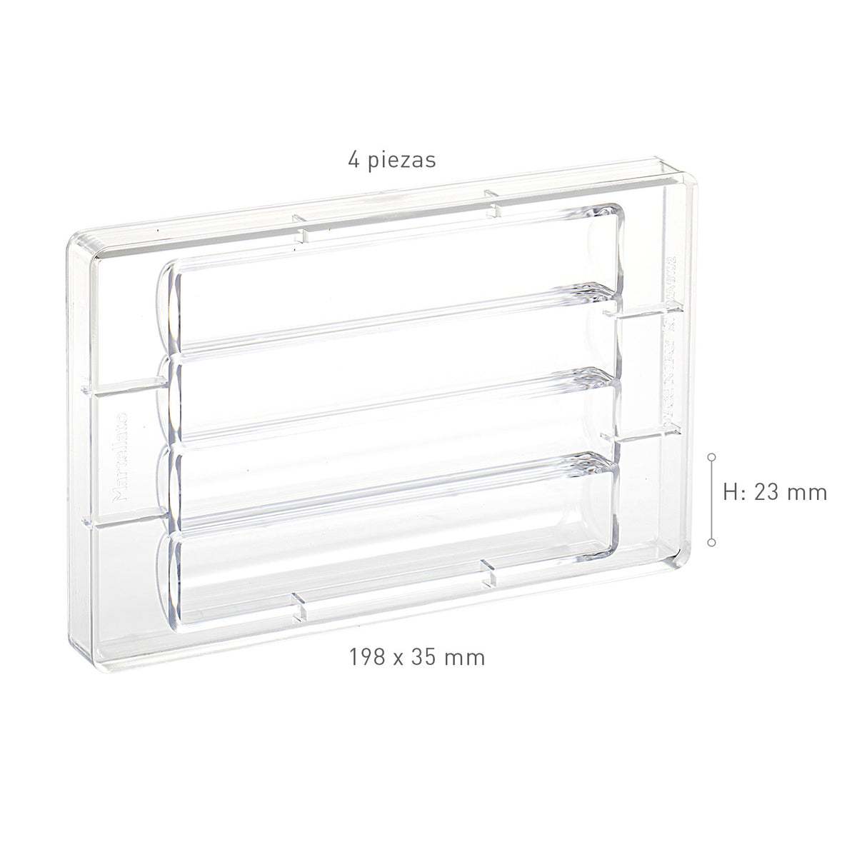 STAMPO POLICARBONATO CURVY 198X35 H23MM 4 PZ