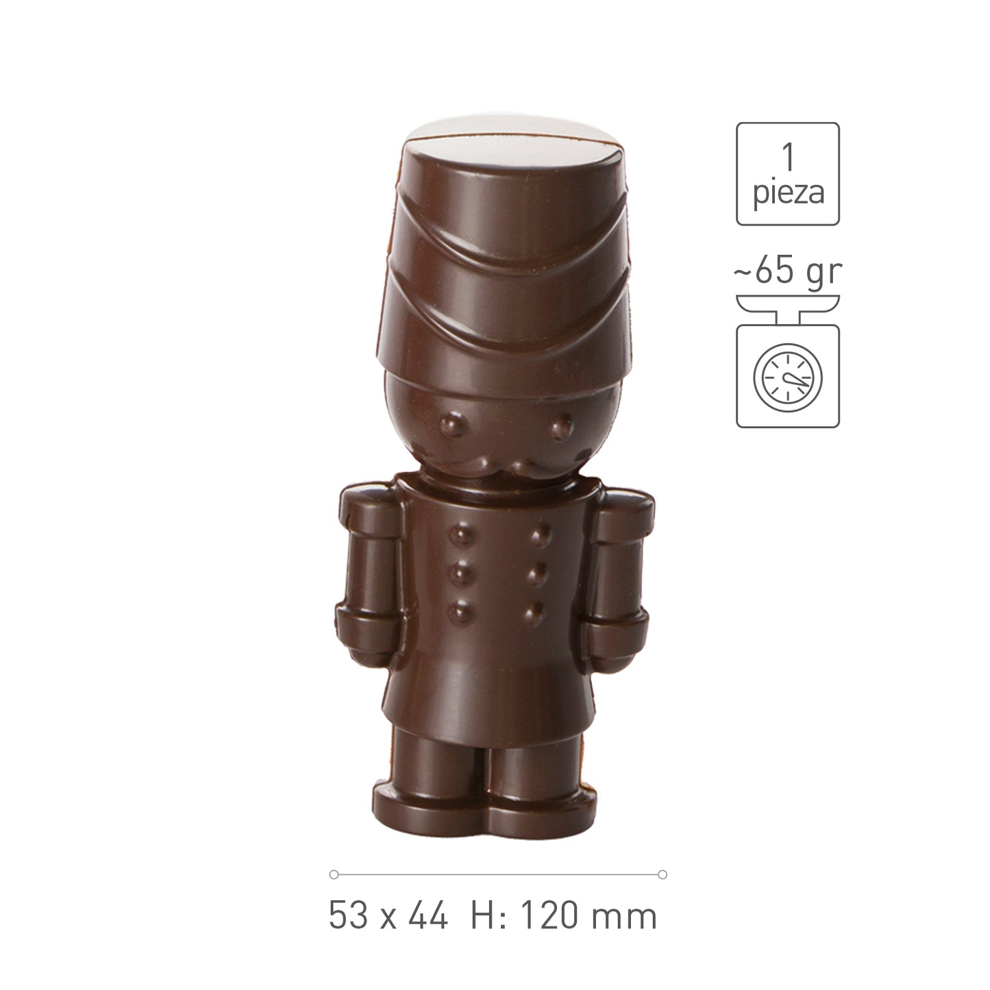MOLDE POLICARBONATO MAGNÉTICO JUGUETE NAVIDAD 3D 53X44H120MM