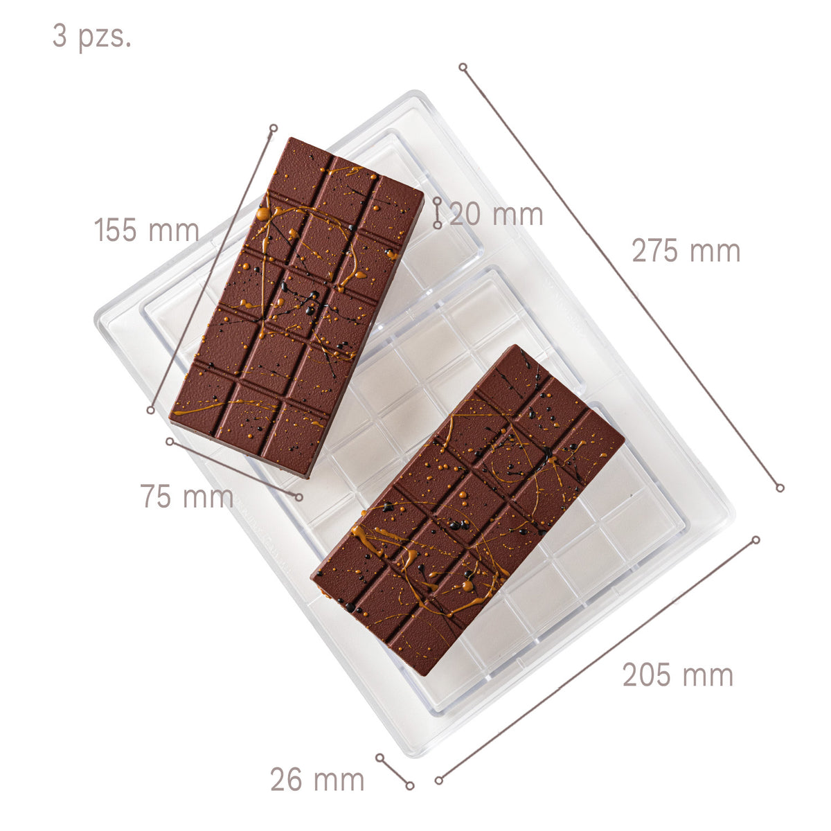 STAMPO IN POLICARBONATO YUMMY TABLET 275 X 205 X 26 MM – 3