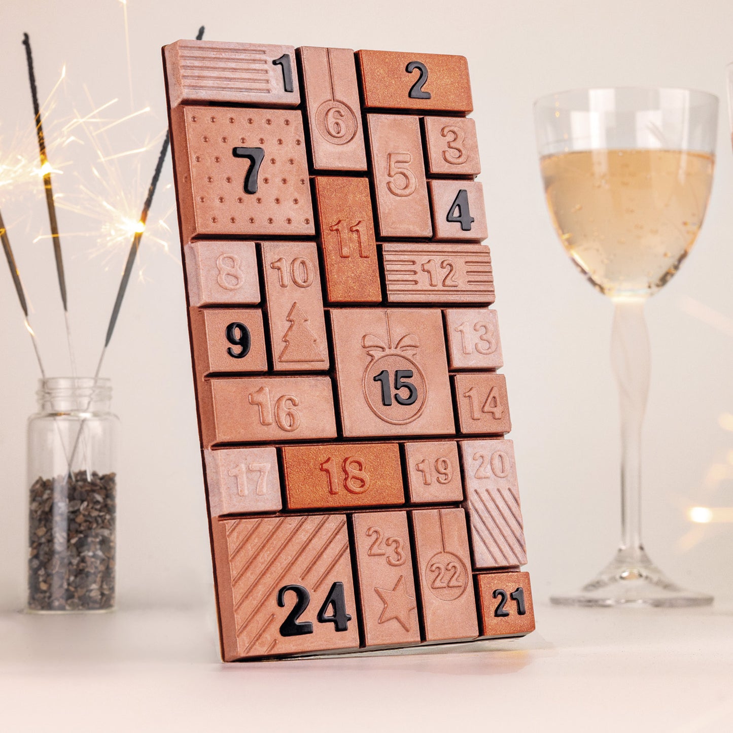 MOULE EN POLYCARBONATE CALENDRIER DE L’AVENT 100X180H 10,5 M