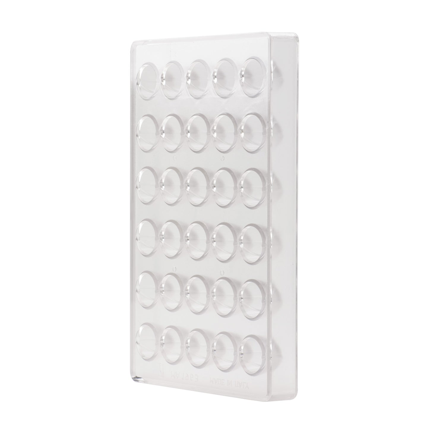 MOULE POLYCARBONATE CHOCOLAT 30 PCS 7GR 26X26 H20MM