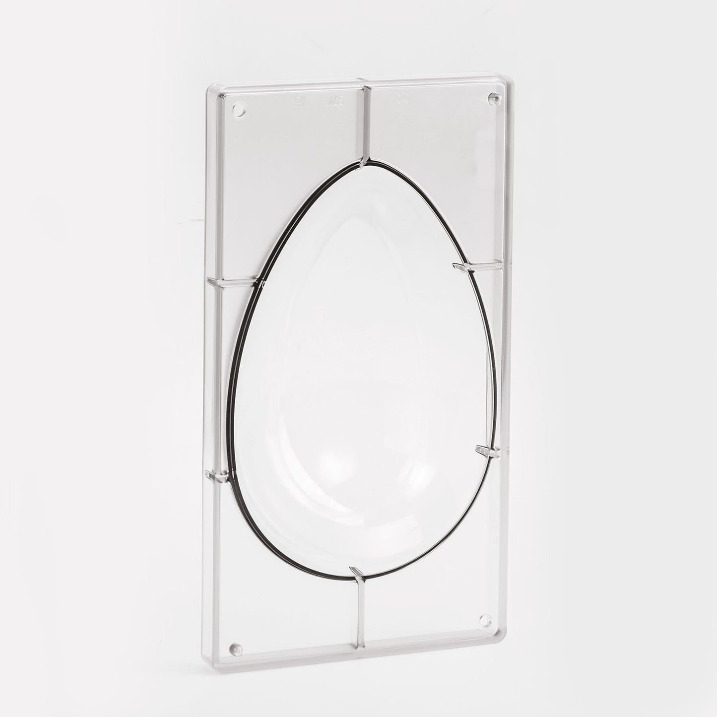 MOLDE POLICARBONATO HUEVO 258X175MM 1 MITAD