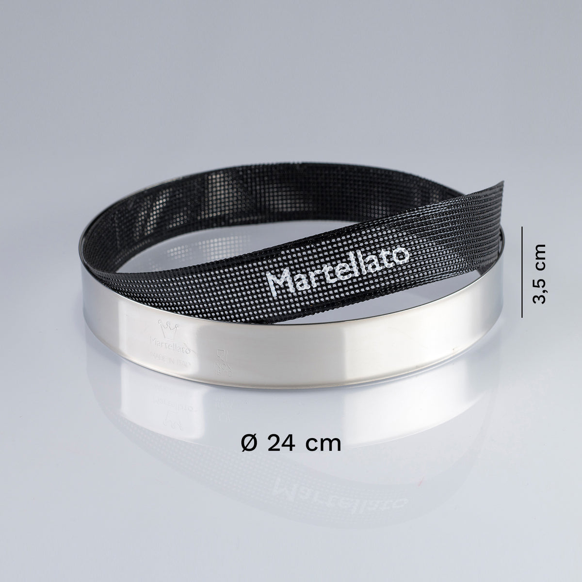 MOULE ROND INOX Ø 24CM H 3,5CM