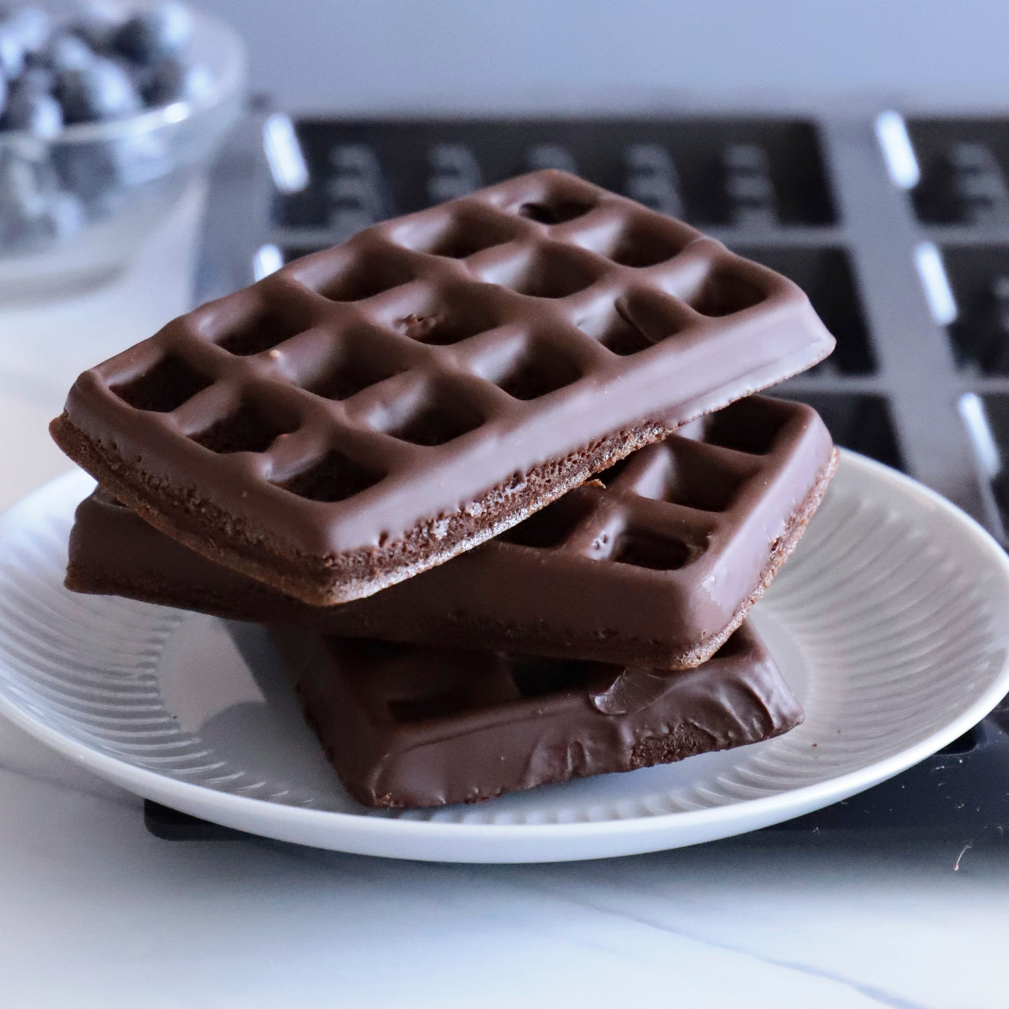 MOLDE DE INSPIRAÇÃO PARA WAFFLES FLEXIPAN 80X127X15MM