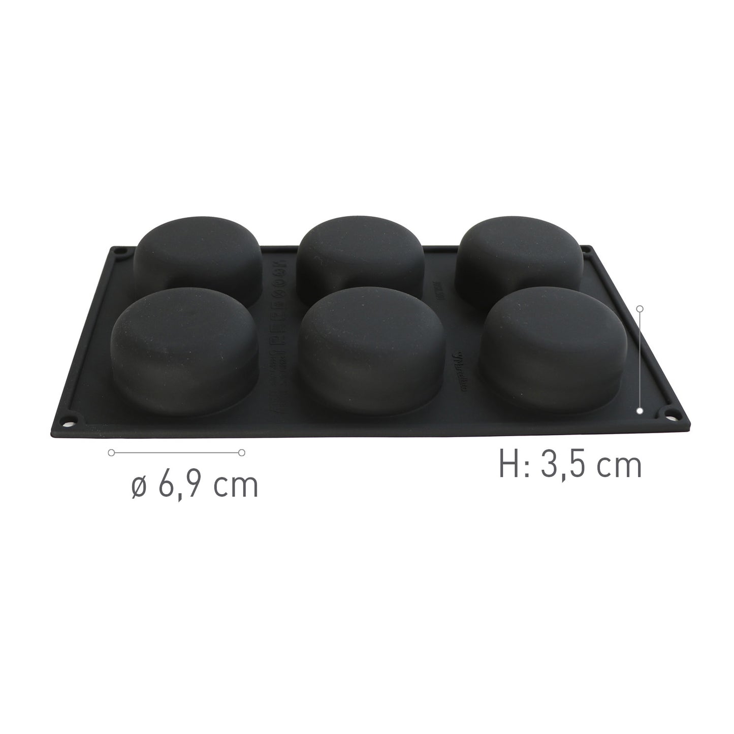 6 MOLDES CIRCLE DIAM69 H35MM