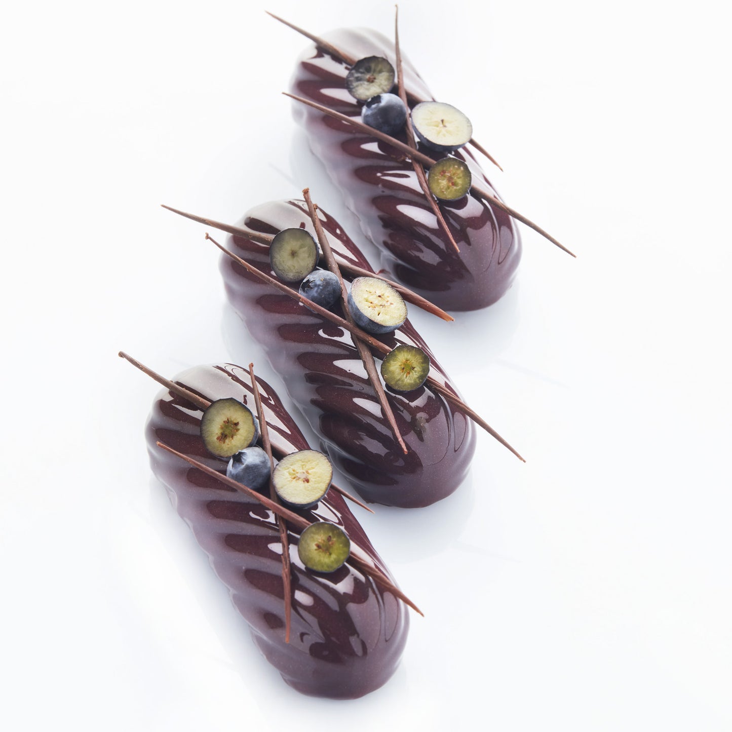 5 MOLDES TWIST ECLAIR 120 X40 H33MM