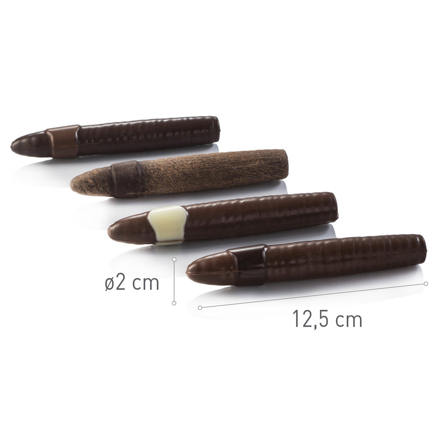 THERMOFORMED PLASTIC MOULD FOR CIGARS 20MMDIAM X H125MM