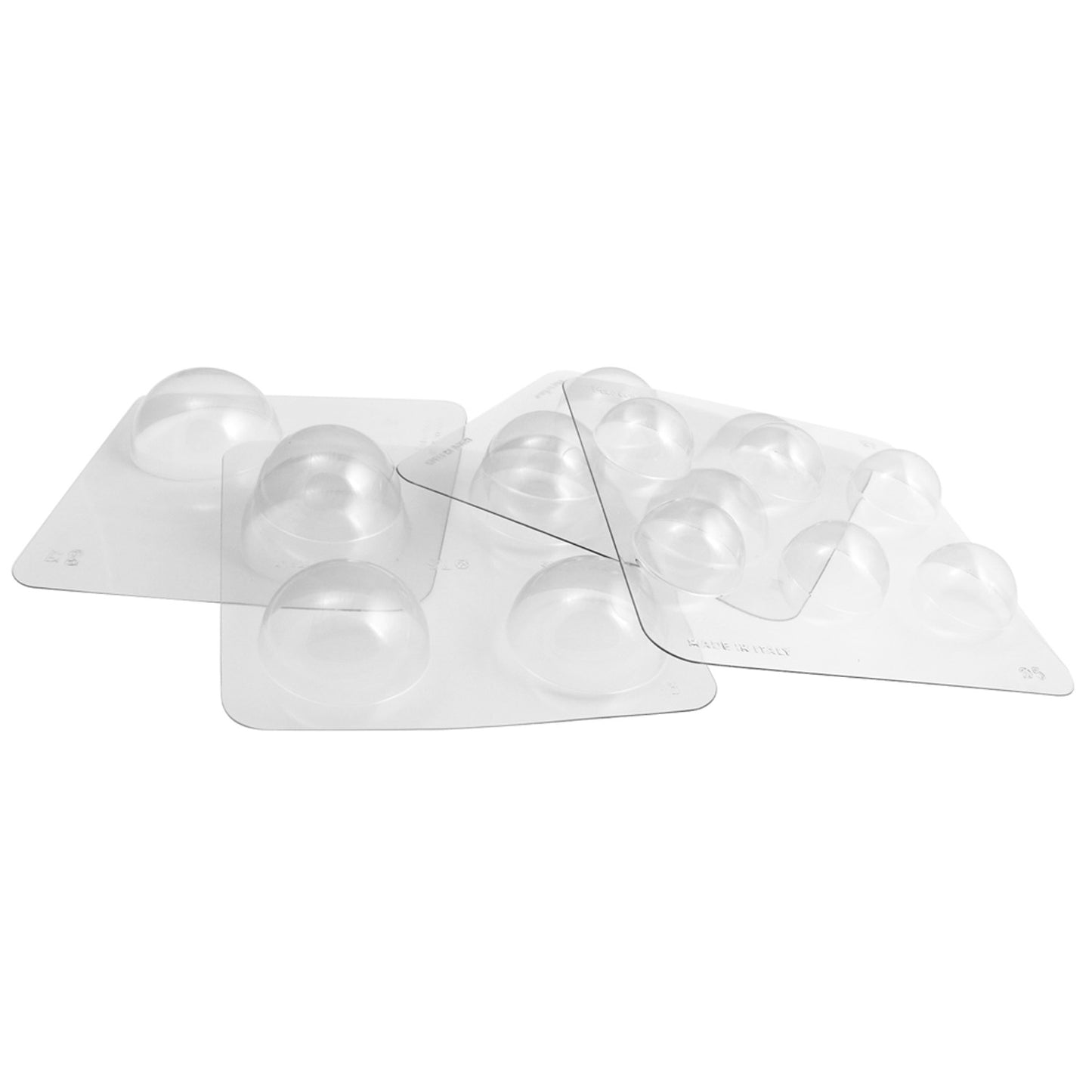 KIT 4 MOULES THERMOFORMÉS DEMI-SPHÈR Ø 50 - 90MM
