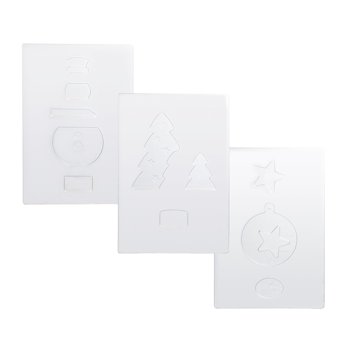 KIT THERMOFORMED PLASTIC 3 PIECES CHRISTMAS 80GR