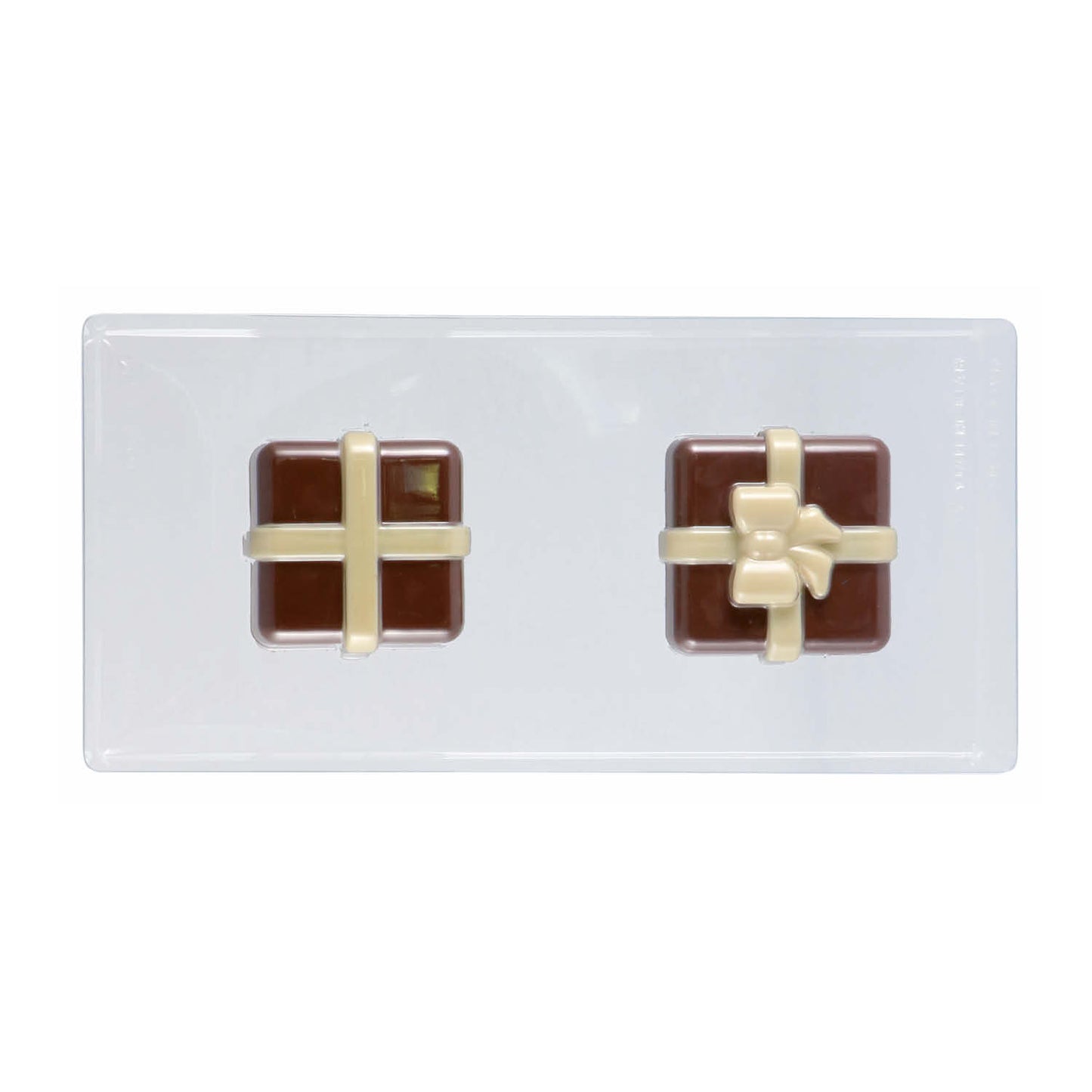 KIT 2 MOLDES PLÁSTICO TERMOFORMADO CAJA REGALO 80X80H69MM