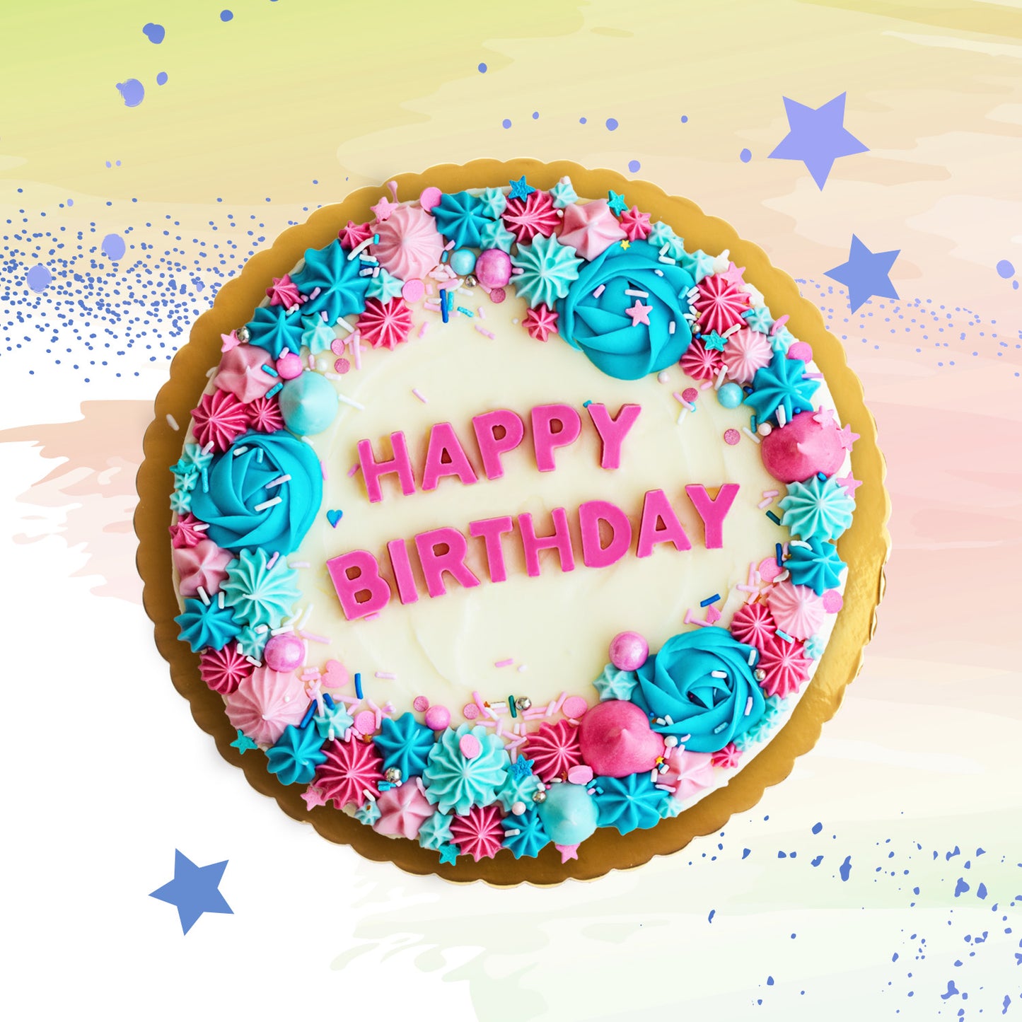 PLATO REDONDO PARA TARTA ORO BORDE ONDULADO Ø 20 CM H 3 MM