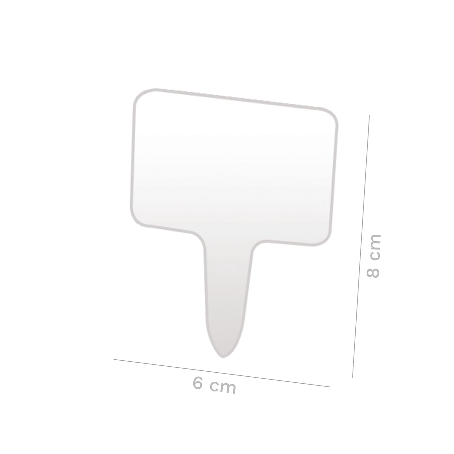 PLASTIC SQUARES PRICE TAG HOLDER 6X8CM