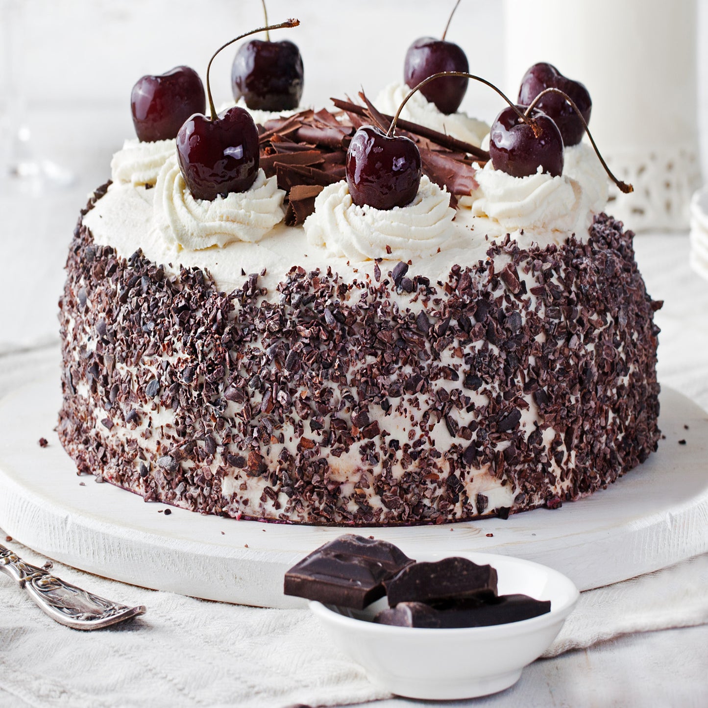 BASE DE GATEAU RONDE BLANCHE 40CM H1.2CM
