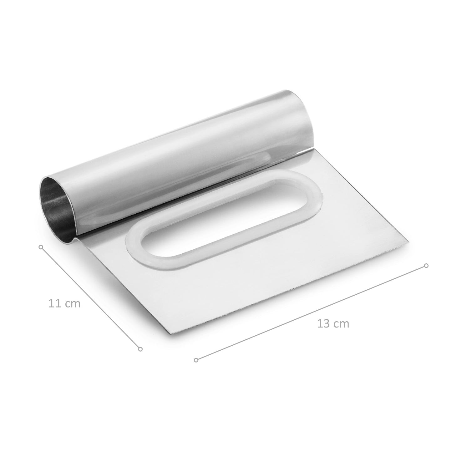 RASPADOR INOX CON AGARRE REDONDEADO 13X11CM