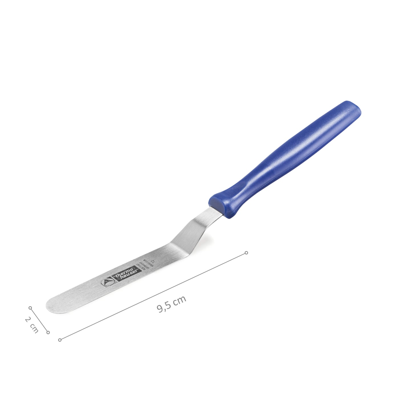 SPATOLA AD ANGOLO ACCIAIO INOX 9,5CM - LARGHEZZA 2CM