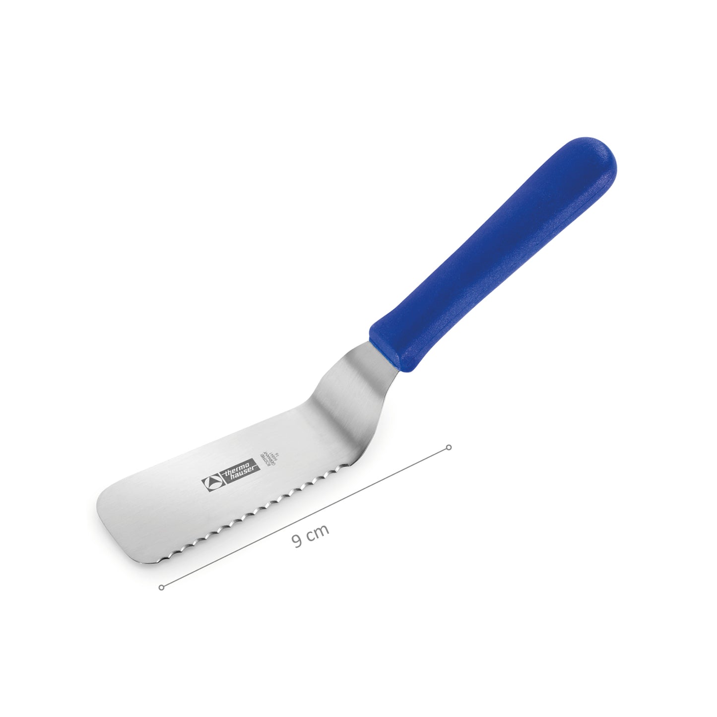 SPATULE COUDÉE ONDULÉE INOX 15CM