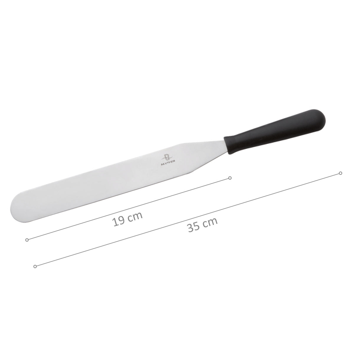 ESPÁTULA FLEXIBLE ACERO INOX 24CM