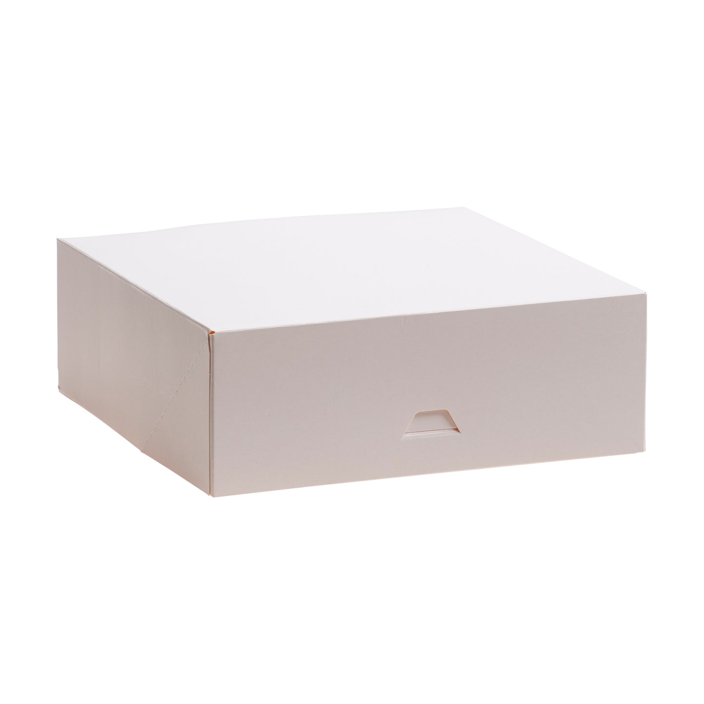 CAIXA PARA BOLOS EM CARTÃO BRANCO 28X28X8CM