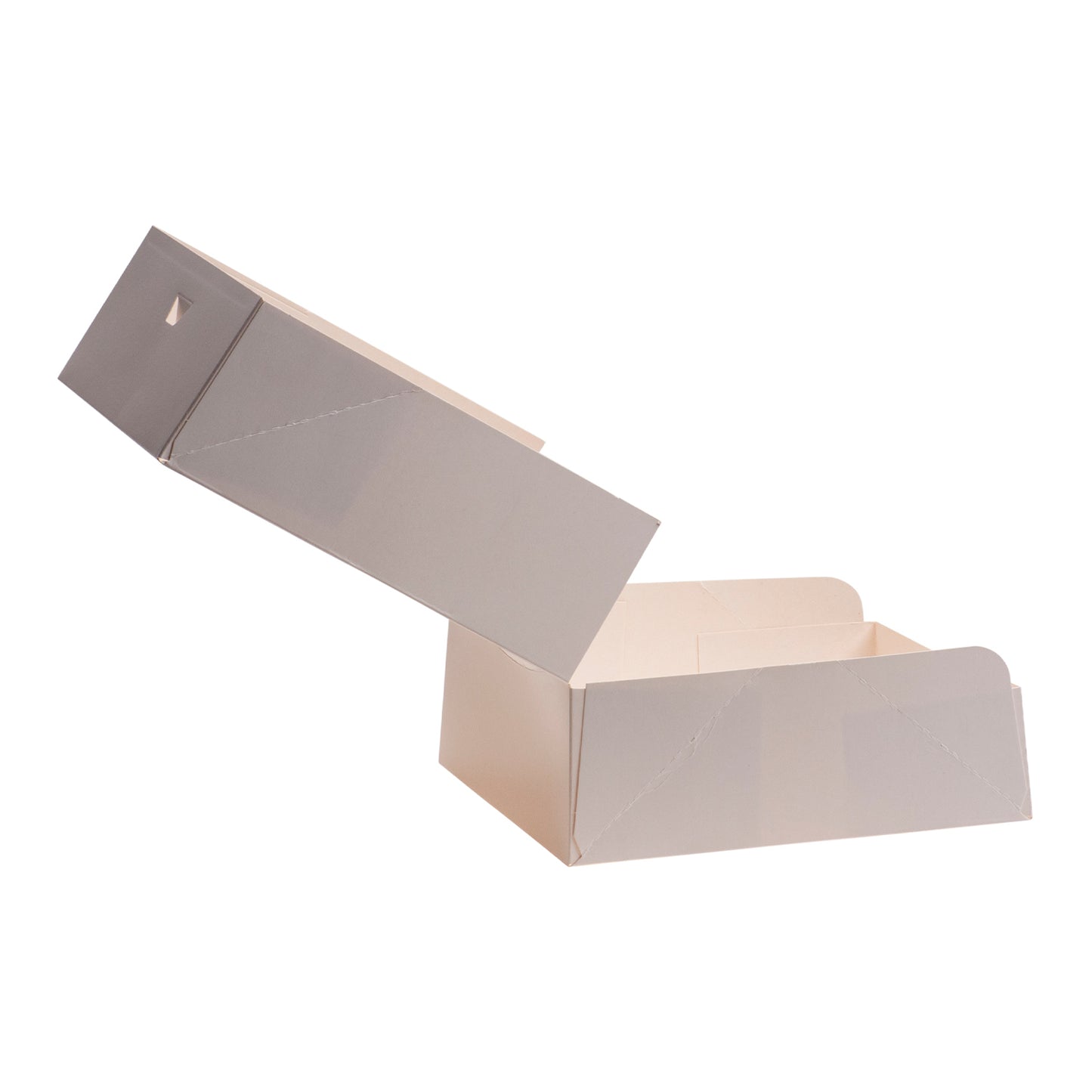 CAIXA PARA BOLOS EM CARTÃO BRANCO 28X28X8CM