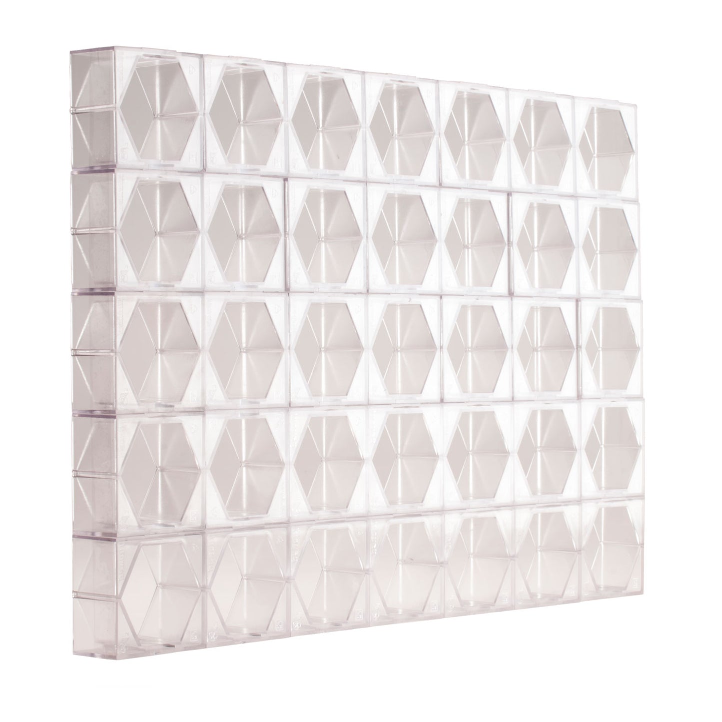 PLACA FORMA HEXAGONAL 35 UNIDADES