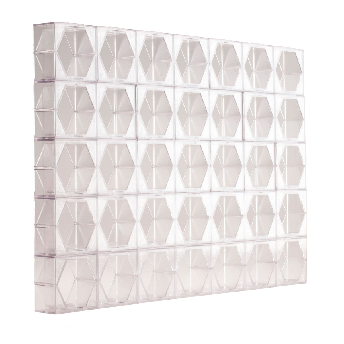 PLACA FORMA HEXAGONAL 35 UNIDADES