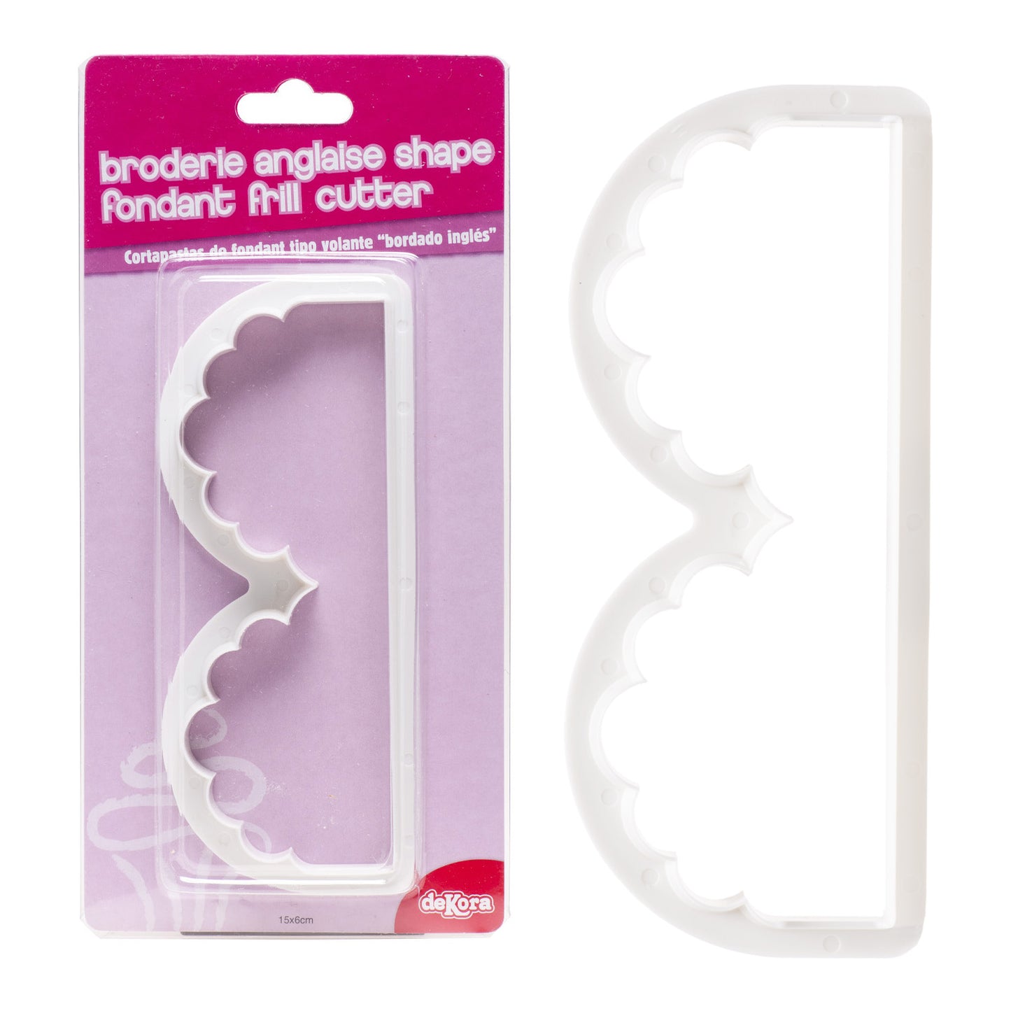 CORTAPASTAS FONDANT VOLANTE BORDADO INGLÉS