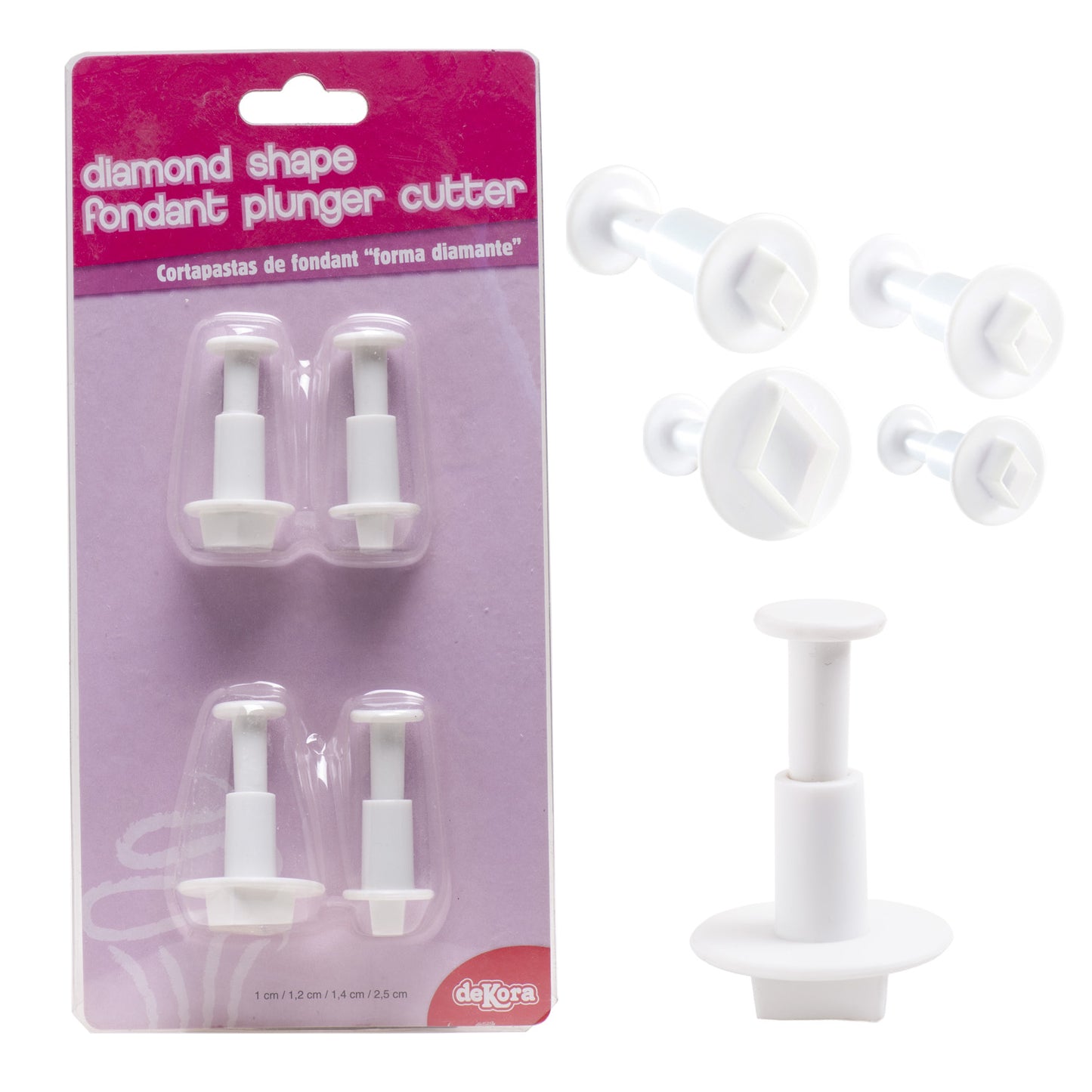 CORTAPASTAS DE FONDANT DIAMANTE