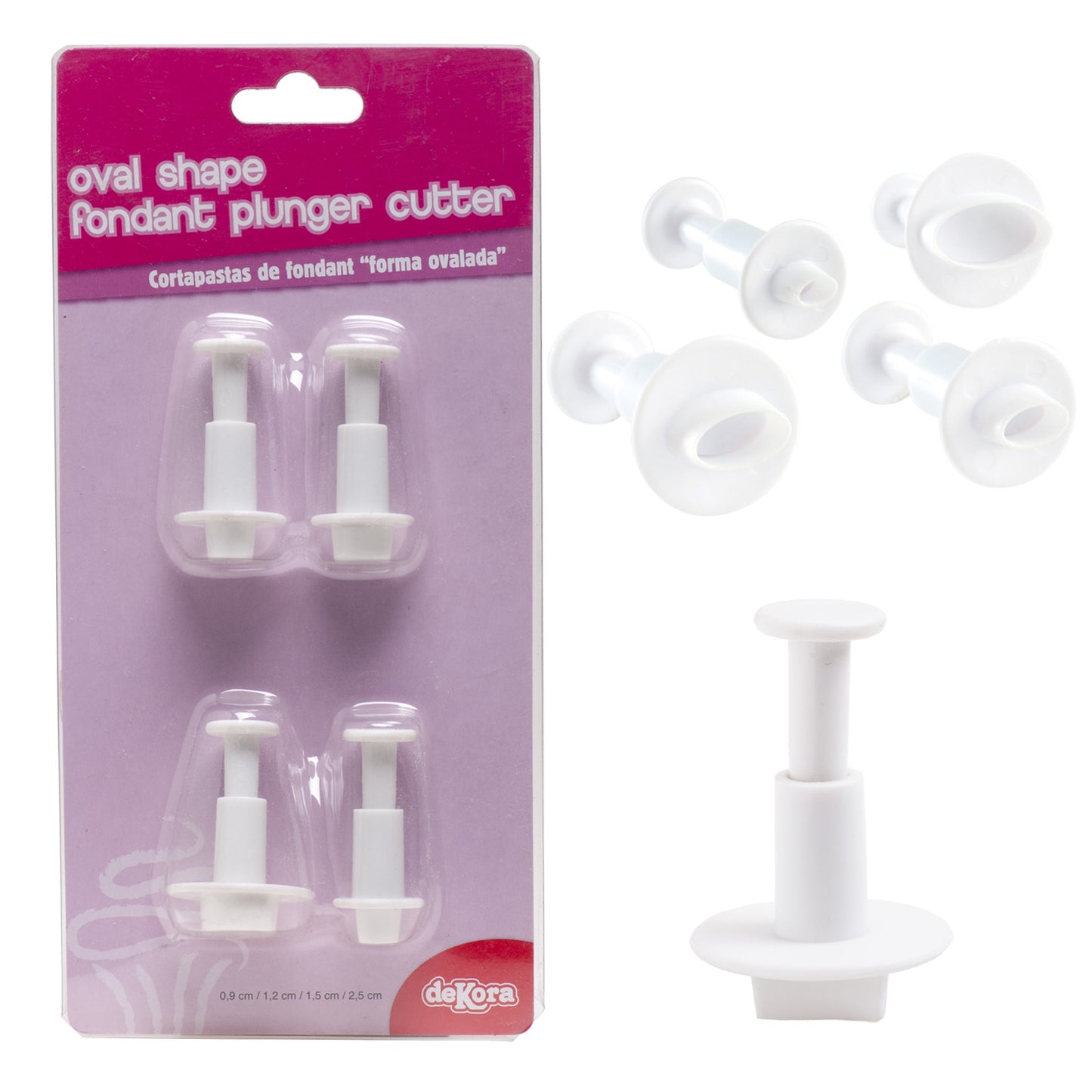 CORTAPASTAS DE FONDANT FORMA OVALADA