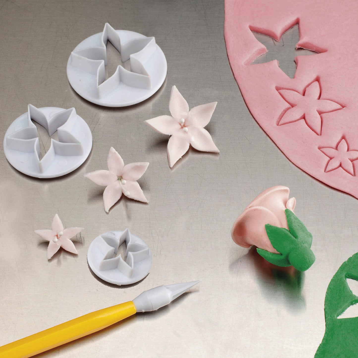 CORTAPASTAS DE FONDANT FLOR CÁLIZ