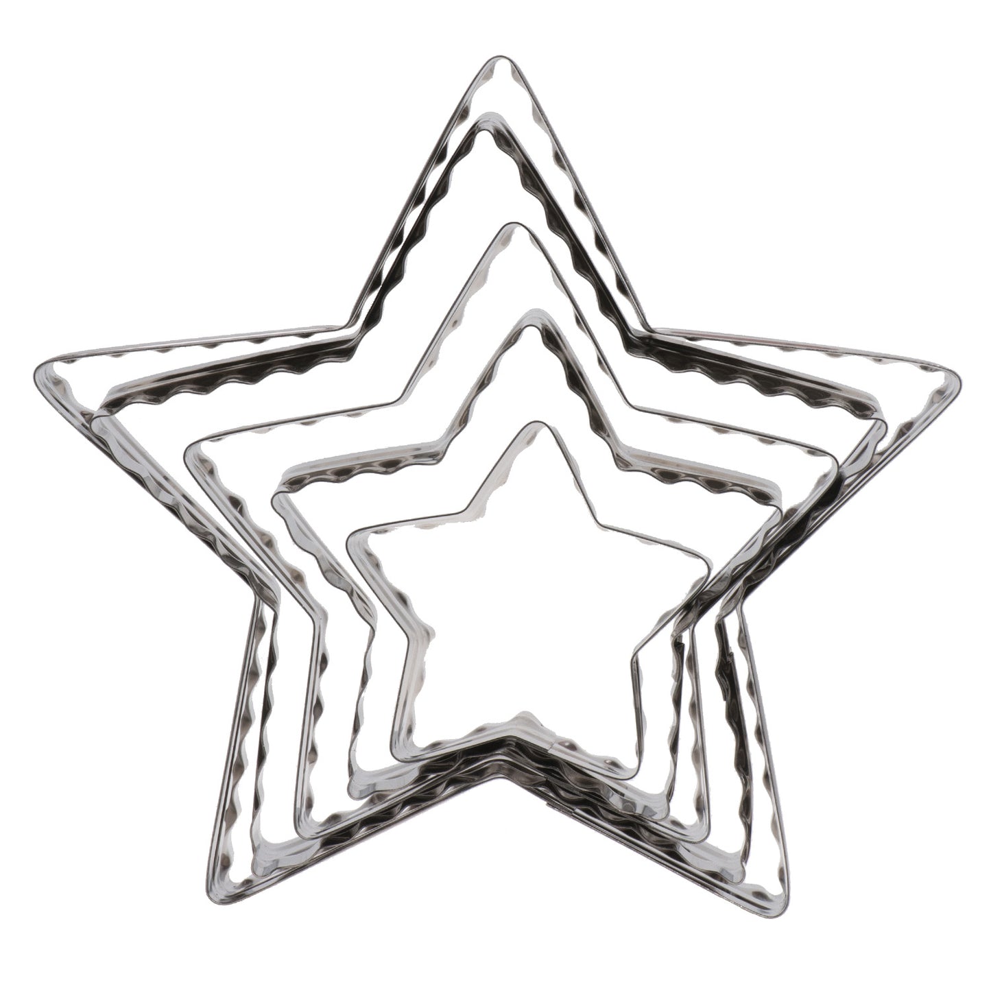SET CORTAPASTAS ACERO INOX | ESTRELLA 5 MEDIDAS