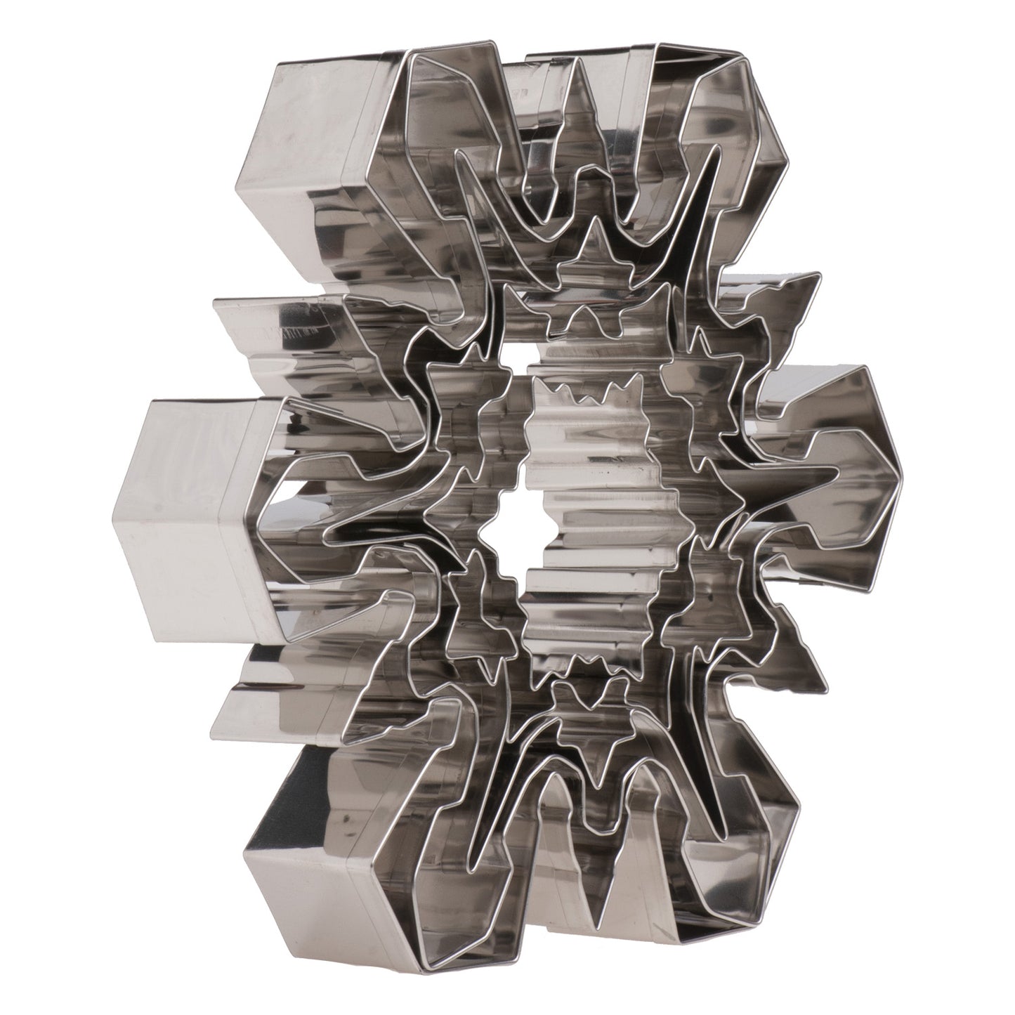 SET CORTAPASTAS ACERO INOX | COPOS DE NIEVE 5 PIEZAS SURTIDA