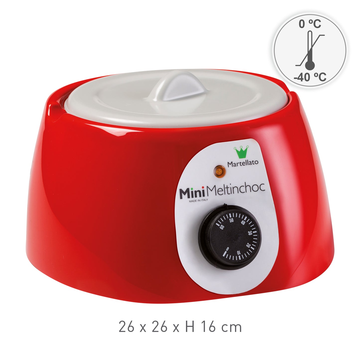 TEMPERADOR CHOCOLATE MINI MELTINCHOC VERMELHO | 1.8L