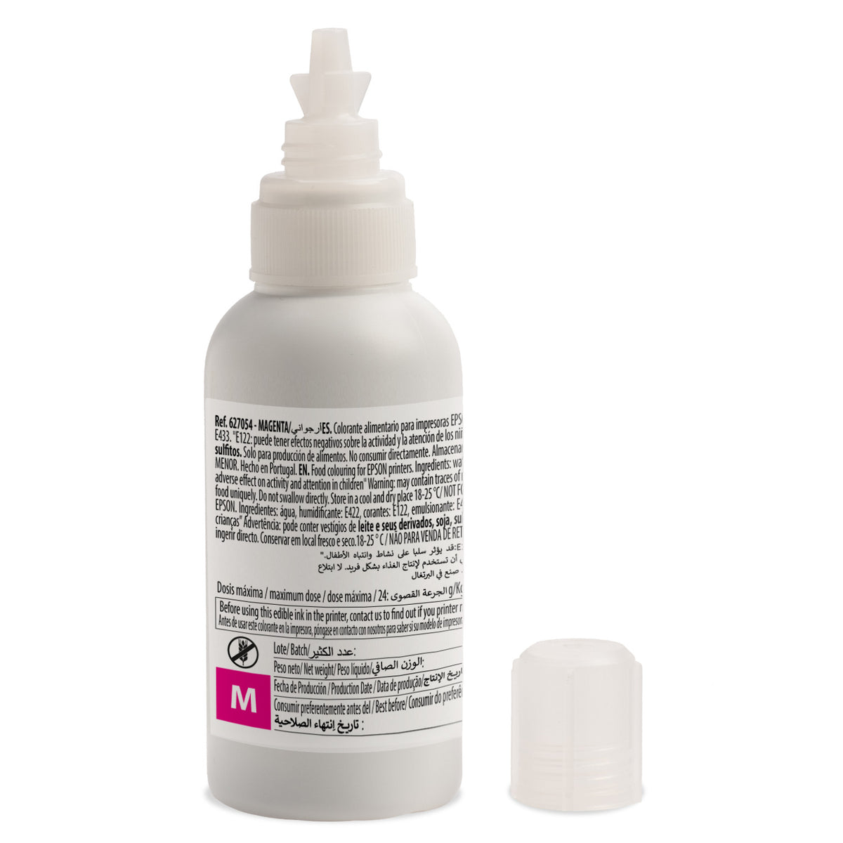 BOTE TINTA MAGENTA COMPATIBLE EPSON EKOTANK 100CC