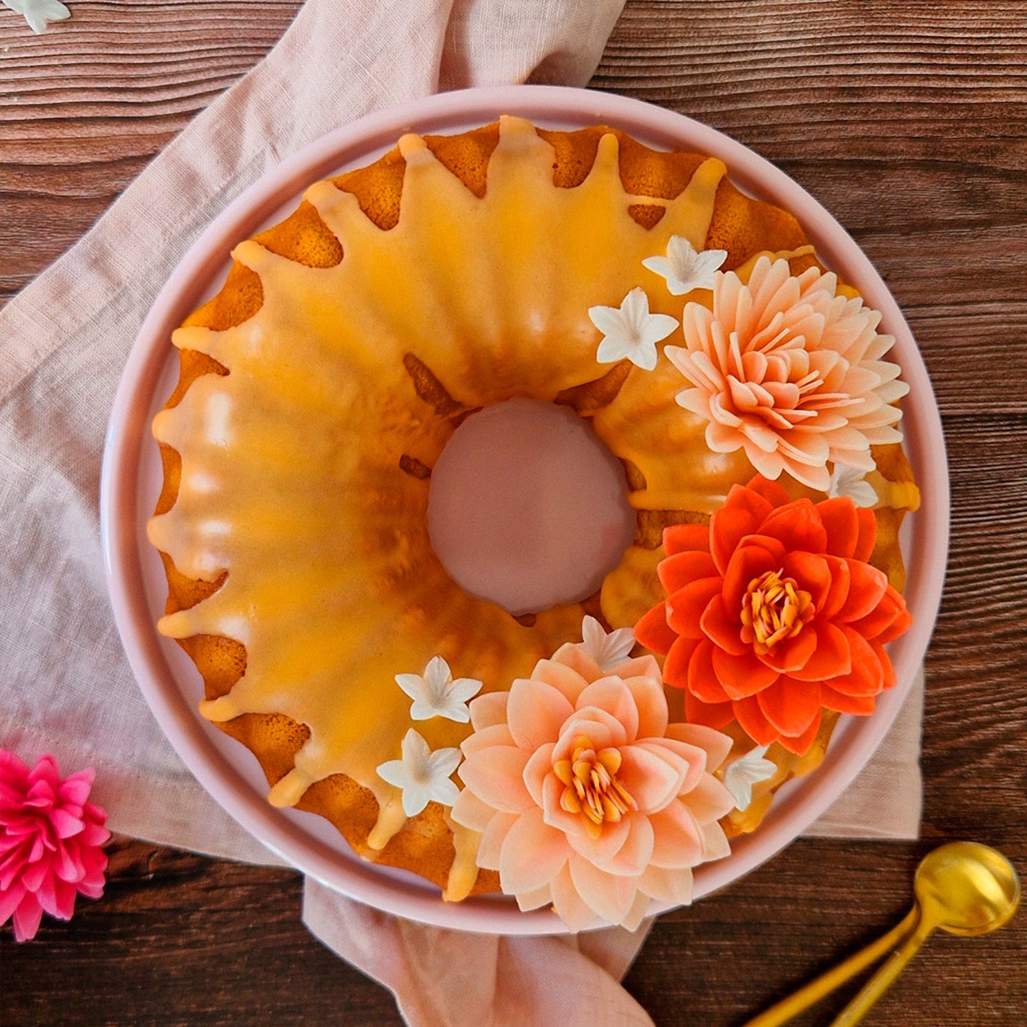 Bundt Cakes de naranja