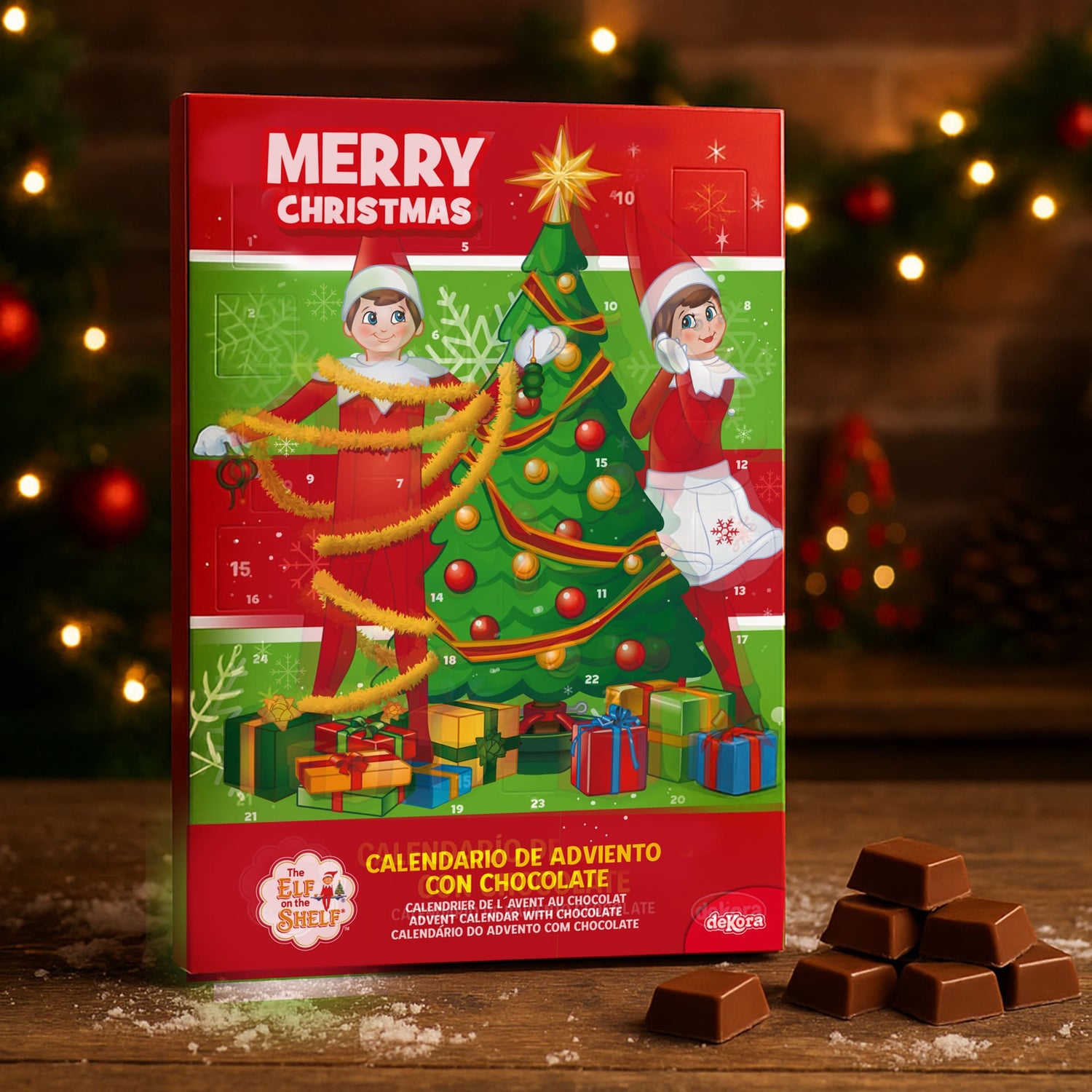 Calendario de adviento chocolate