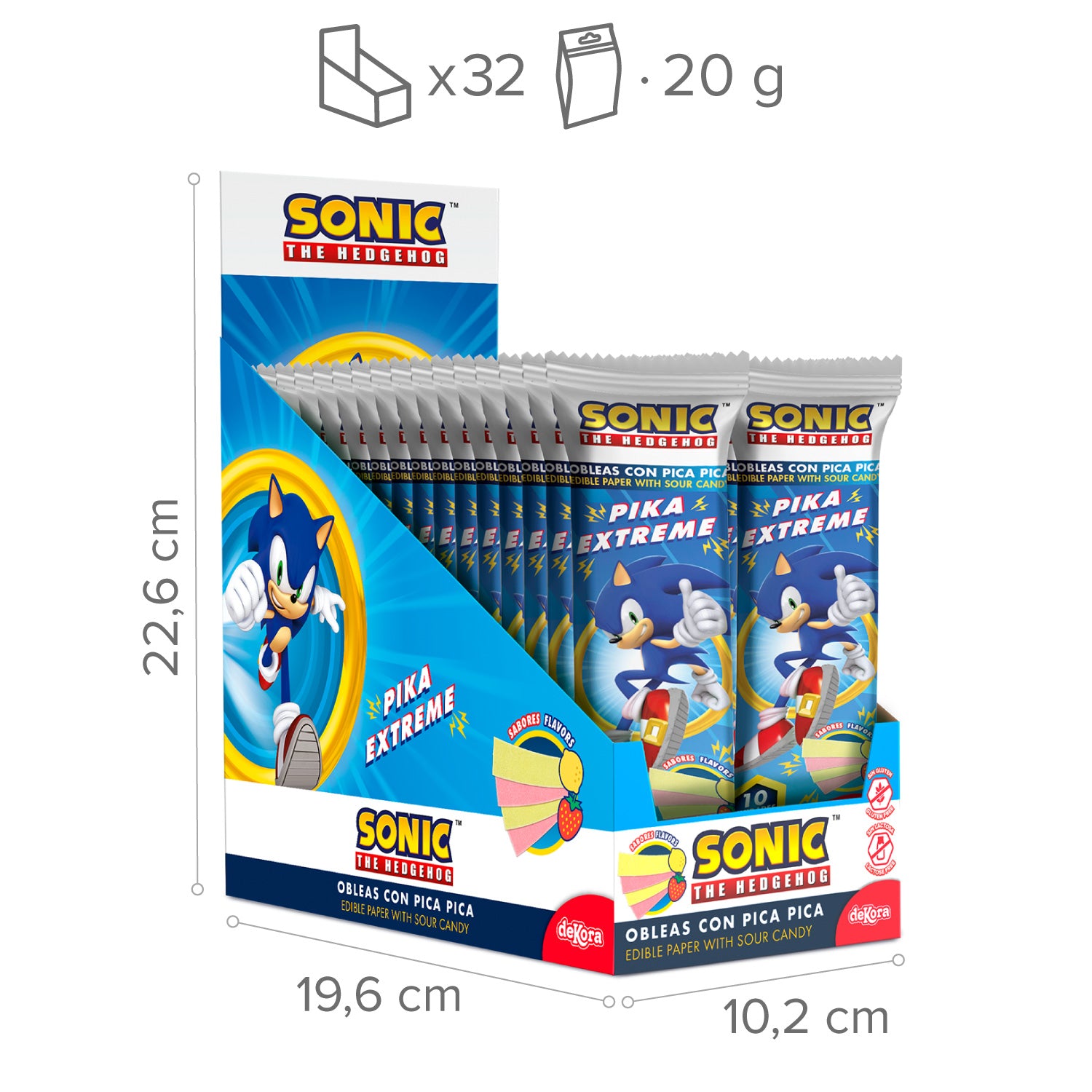 CANDY PAPER SUPERSOUR SONIC 20GR