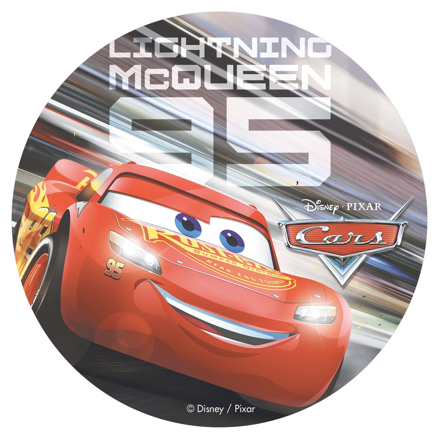 DISCO OBLEA PARA TARTAS CARS 3 20CM