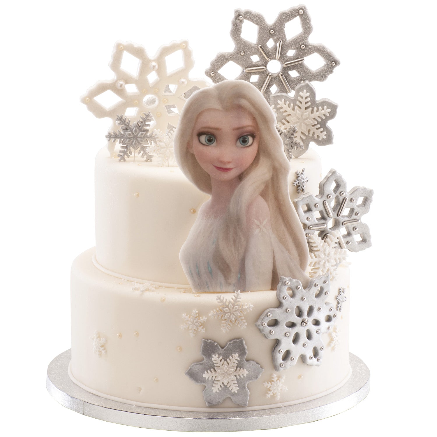 SILHUETA EN OBREIA PARA BOLOS FROZEN 14.8X21CM