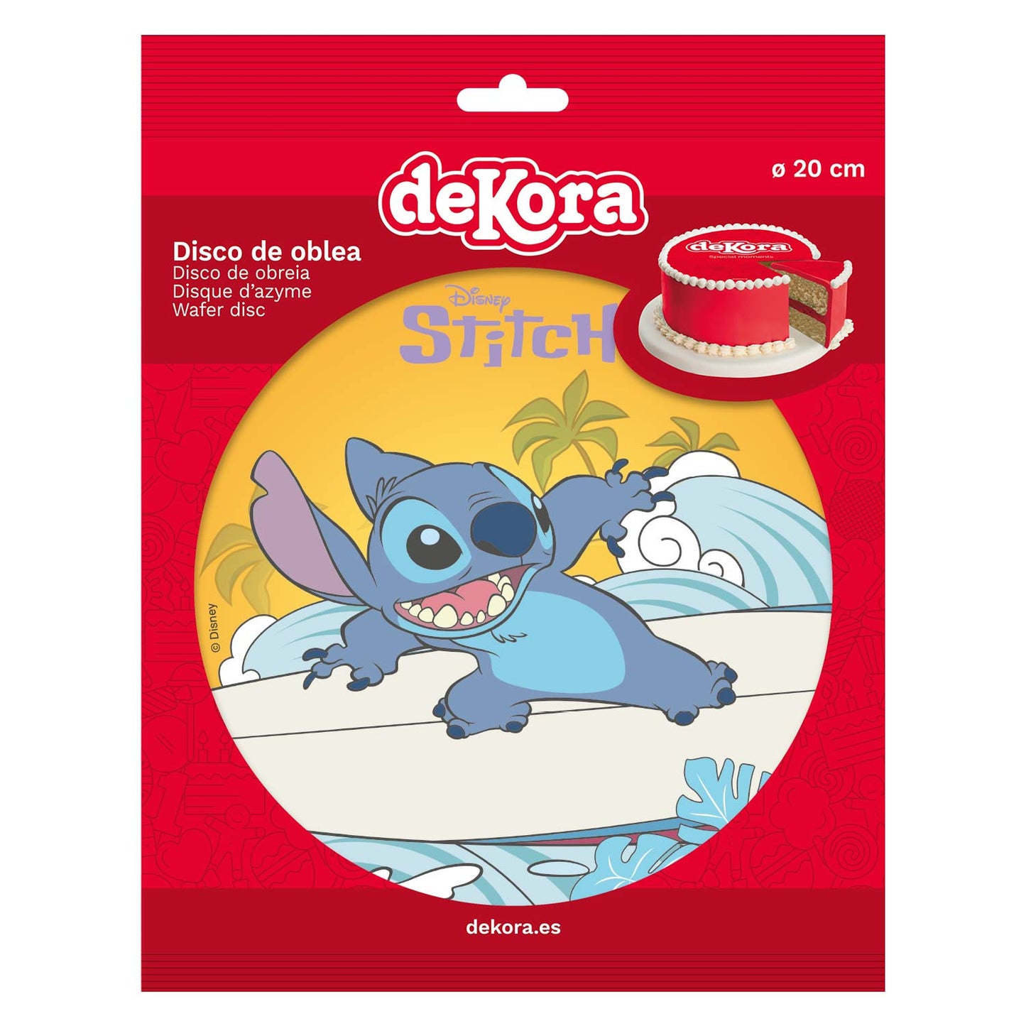 STITCH CAKE WAFER DISC 20CM