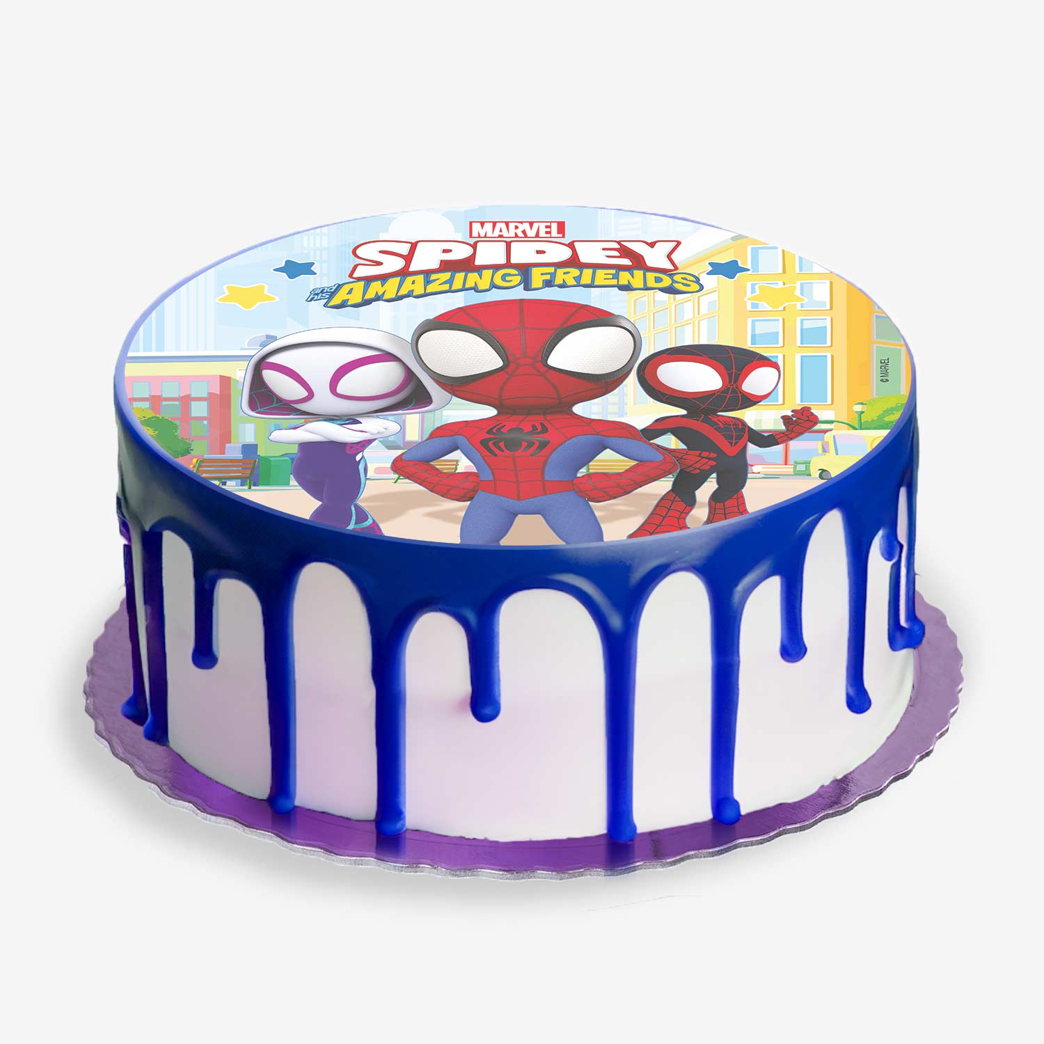 DISQUE AZYME SPIDEY CAKE 20CM