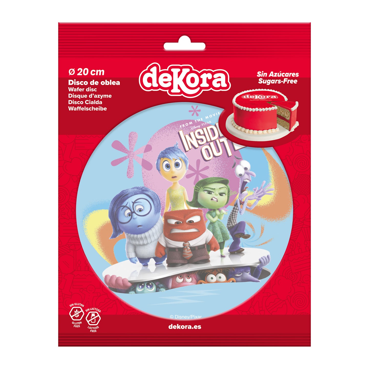 INSIDE OUT 2 CAKE WAFER DISC 20CM