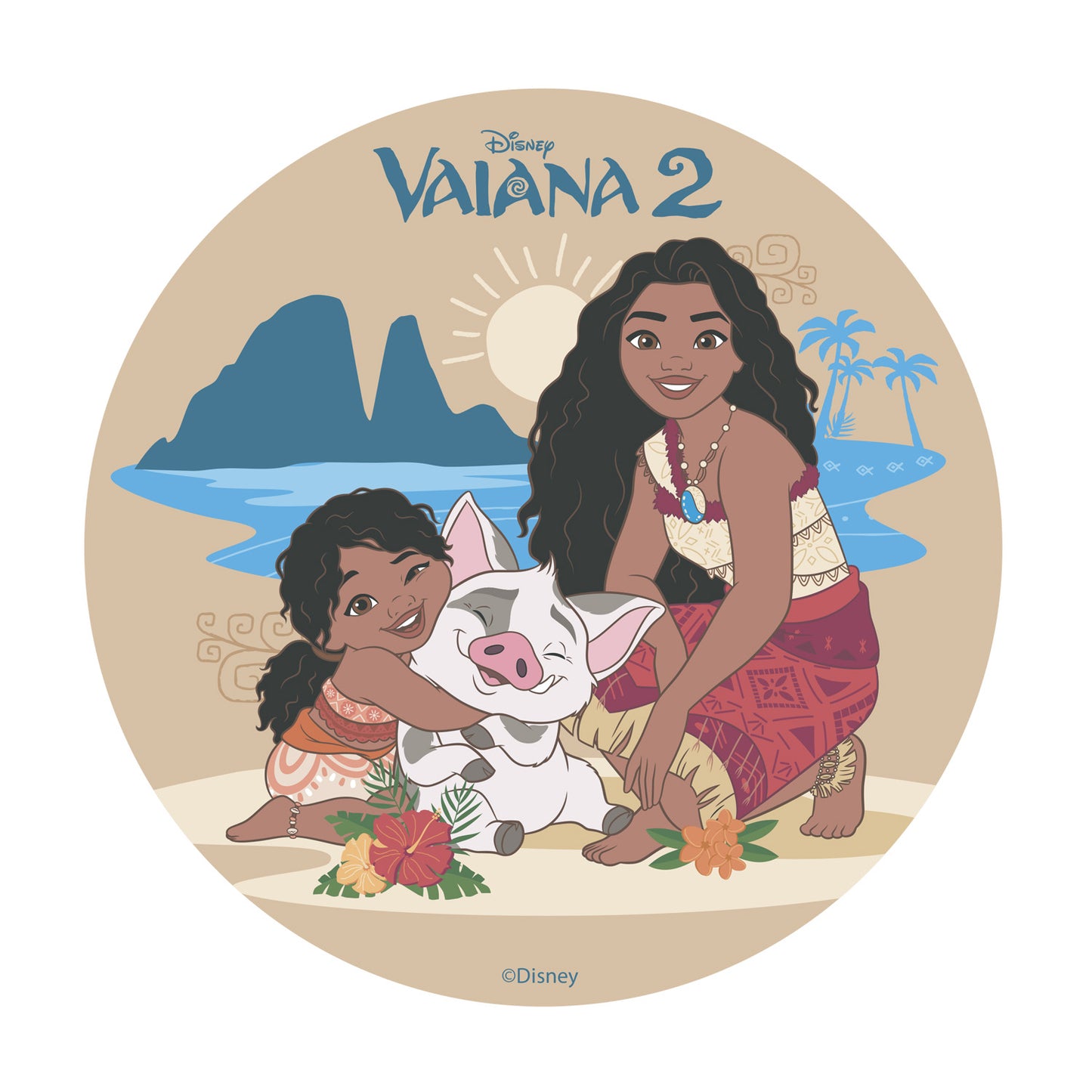 VAIANA 2 CAKE WAFER DISC 20CM