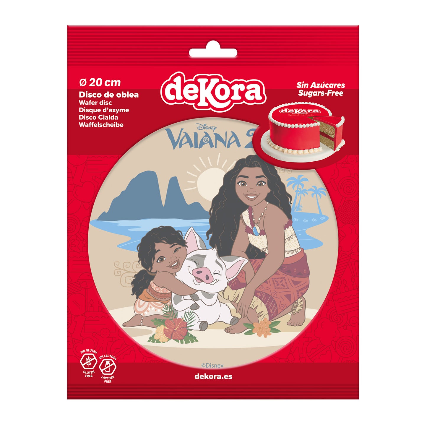 VAIANA 2 CAKE WAFER DISC 20CM