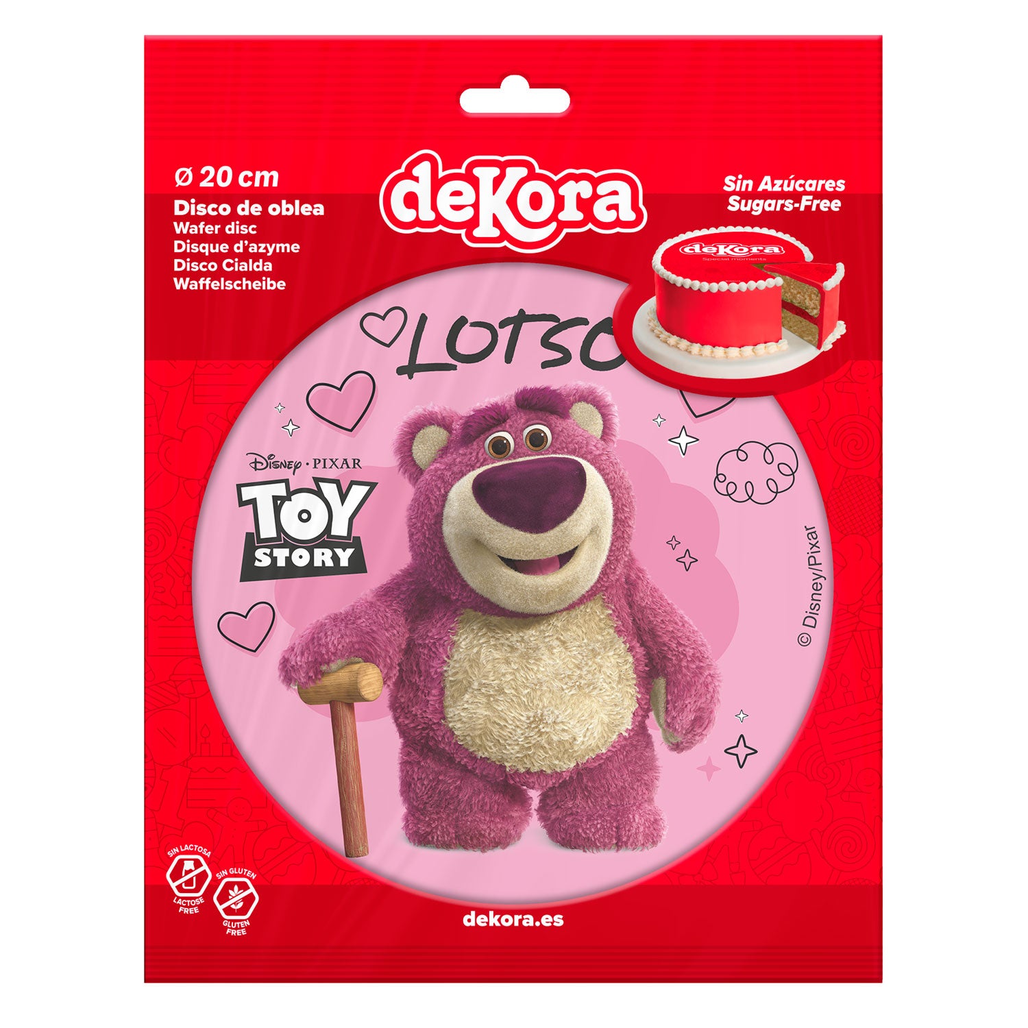 DISCO OBLEA TARTA LOTSO 20CM